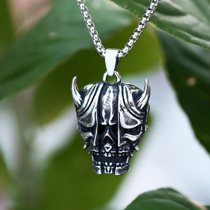 Japanese Brand × Jewelry Ghost Skull Mask Pendant Necklace 2025 Size ONE SIZE - 1 Thumbnail