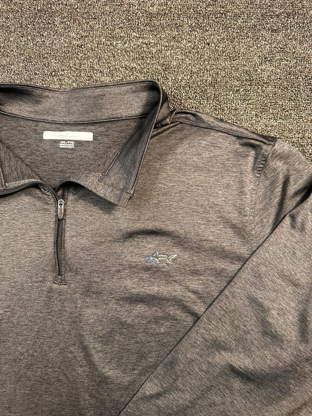 Greg Norman Greg Norman Men's Dark Gray 1/4 Zip Collared Polo XXL Size US XXL / EU 58 / 5 - 2 Thumbnail