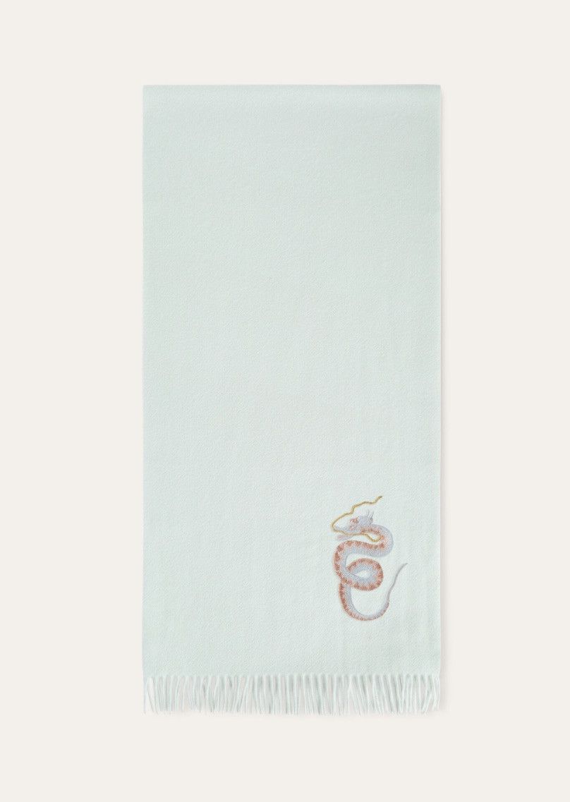 Loro Piana o1srvl11e0325 FAN9599 Size: OS / Scarf in Light Blue Size ONE SIZE - 1 Thumbnail