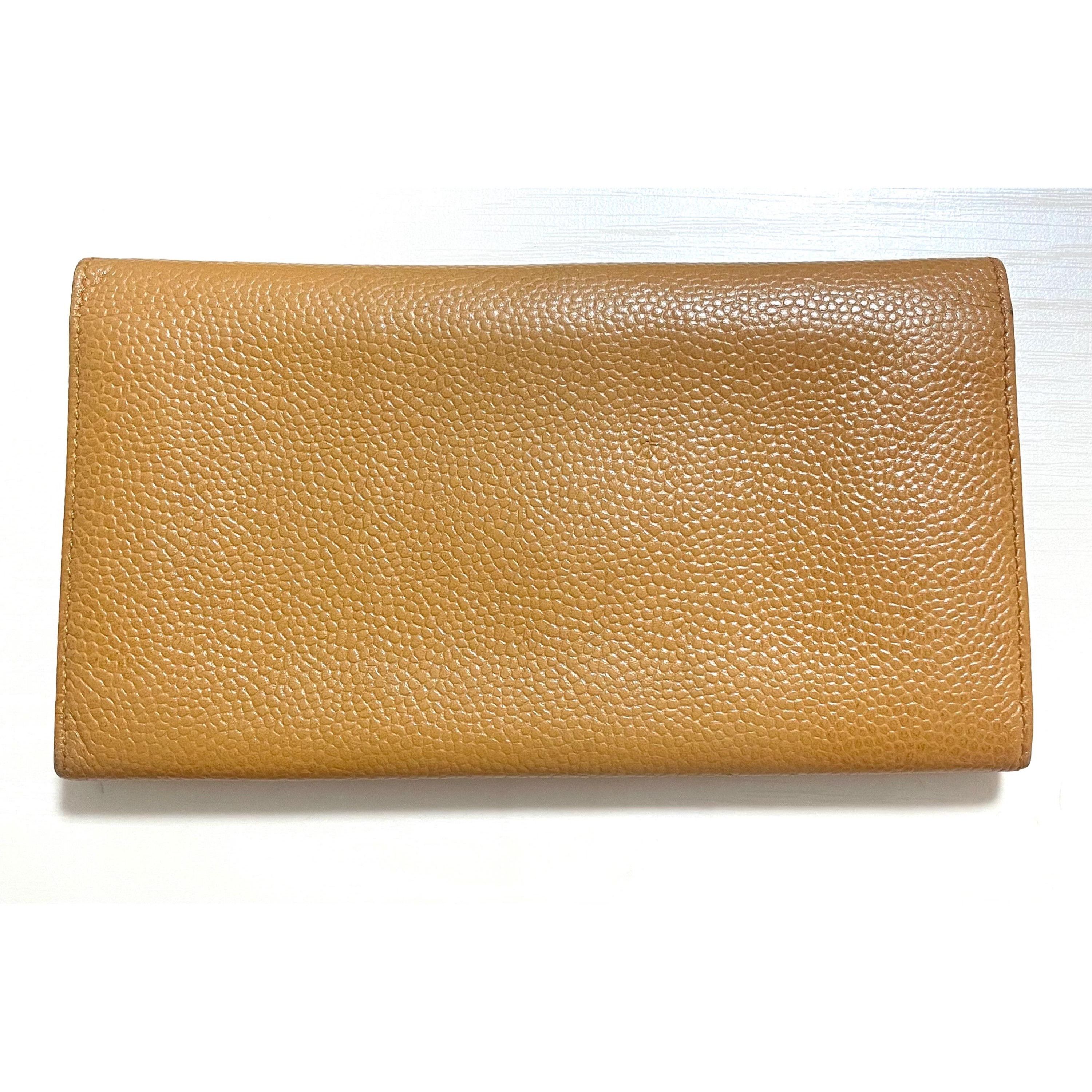 Dior Vintage Christian Dior beige brown grained leather wallet wi Size ONE SIZE - 2 Thumbnail