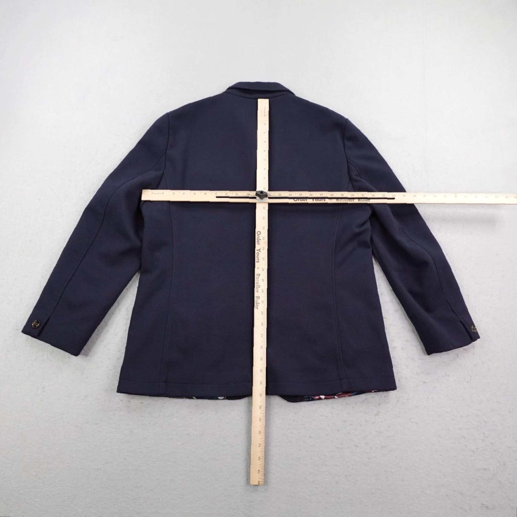 Ted Baker Ted Baker Jacket Mens 2XL Blazer Sport Coat Lined 3 Button Dark Blue Size 44 Regular Size 44R - 4 Thumbnail