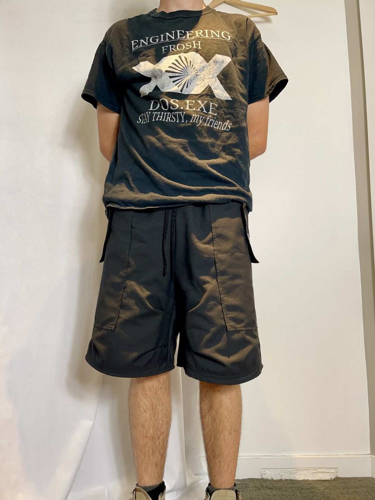 Chorley × Handmade S/S tactical linen shell double knee carpenter cargo shorts Size US 34 / EU 50 - 1 Thumbnail