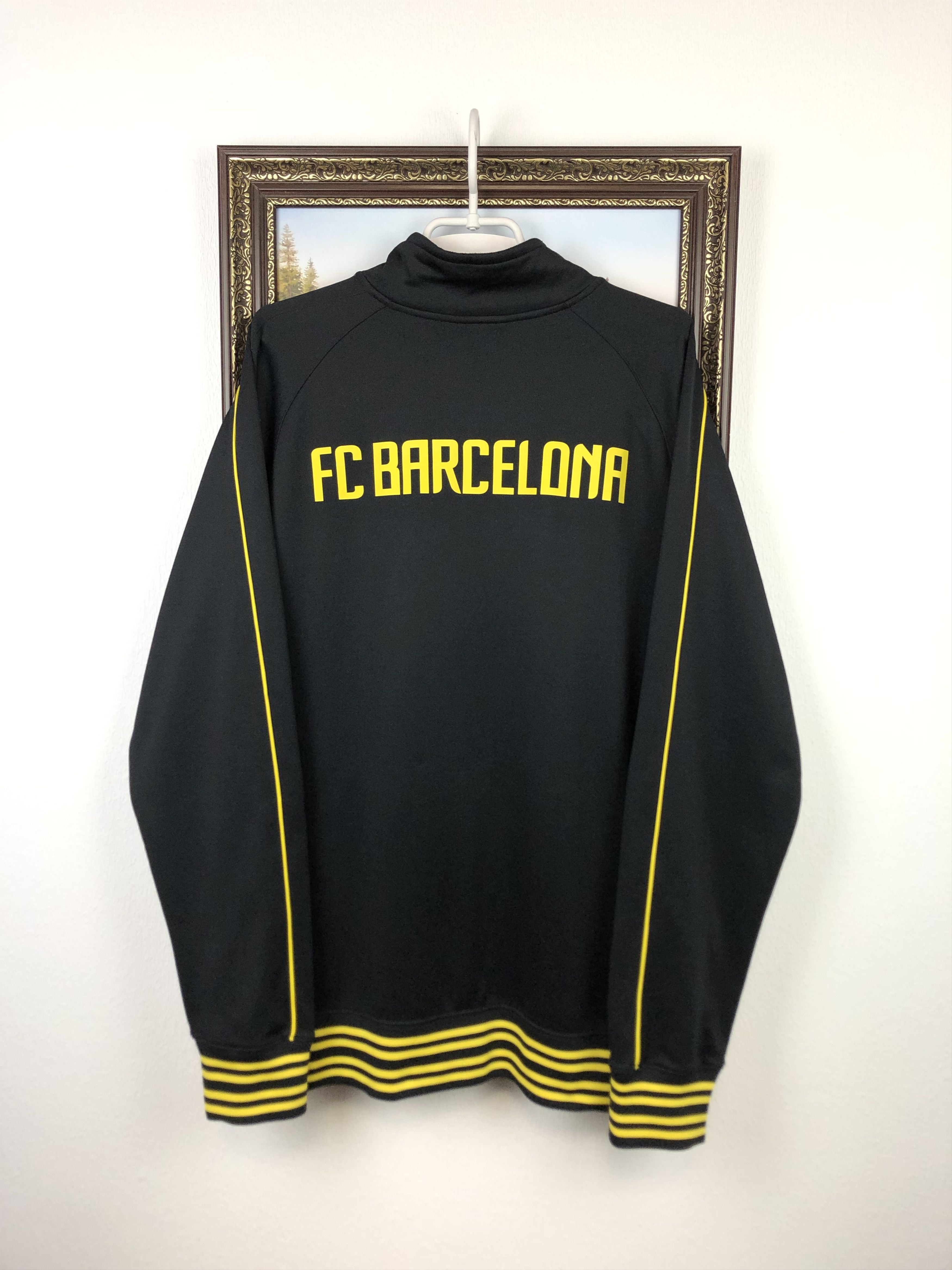 Nike Nike Barcelona Football Jacket Soccer Track Top Mens Black Size US XL / EU 56 / 4 - 9 Thumbnail