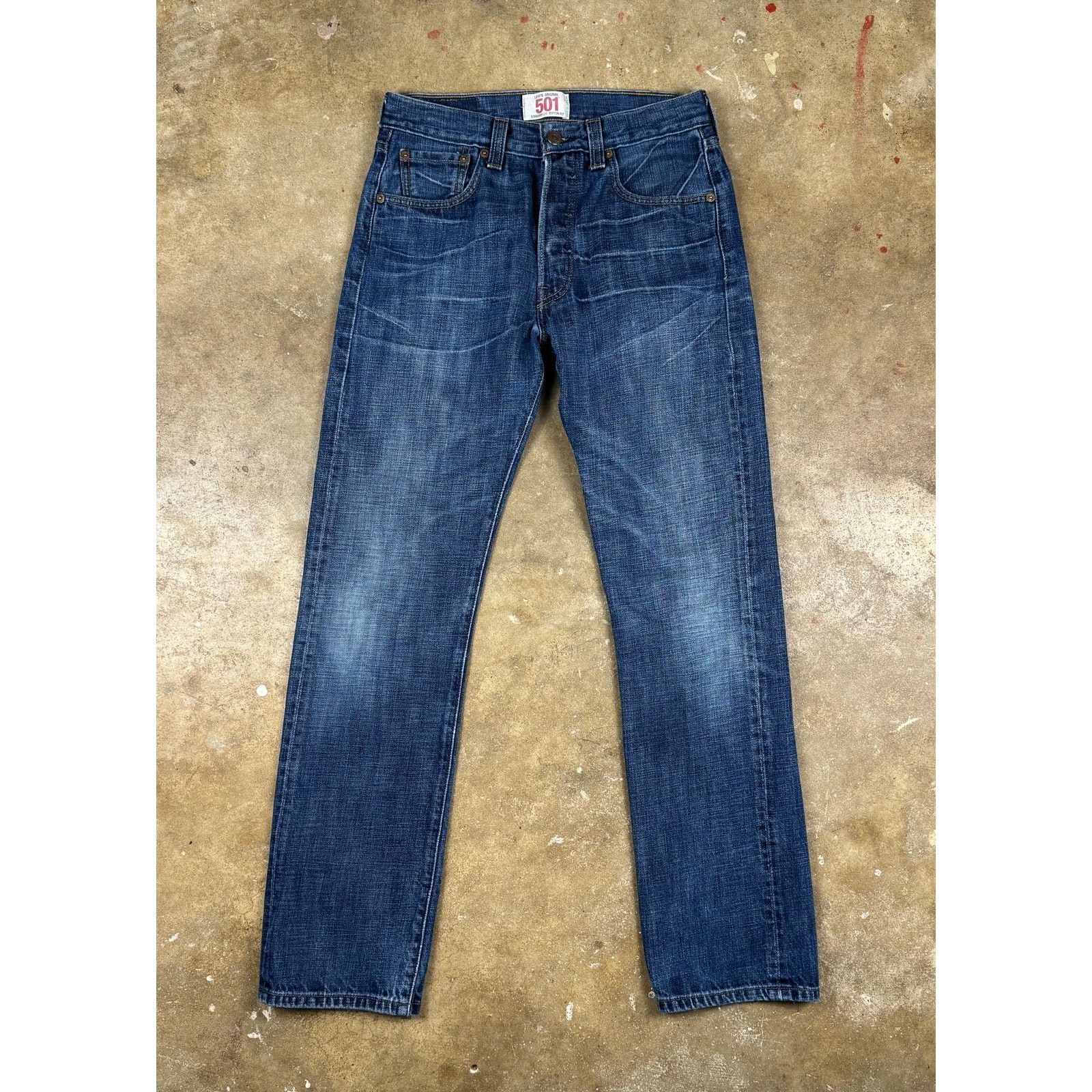 Levi's Levi’s 501 Men’s Jeans 29x32 Straight Leg Button Fly Denim Size US 29 - 1 Thumbnail