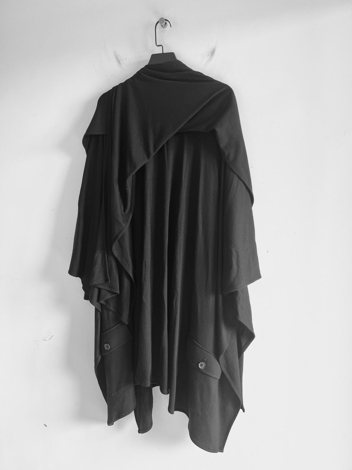 Yohji Yamamoto Yohji Yamamoto Pour Homme - WOOL SMOOTH SLEEVE CLAOK Size US S / EU 44-46 / 1 - 4 Thumbnail