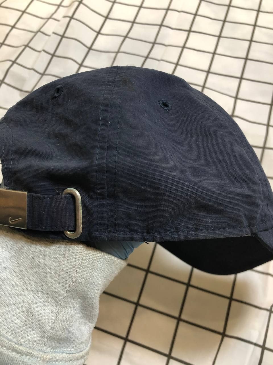Nike Vintage Nike Sportswear Hat Cap Navy Blue Swoosh Logo Y2k Size ONE SIZE - 6 Thumbnail