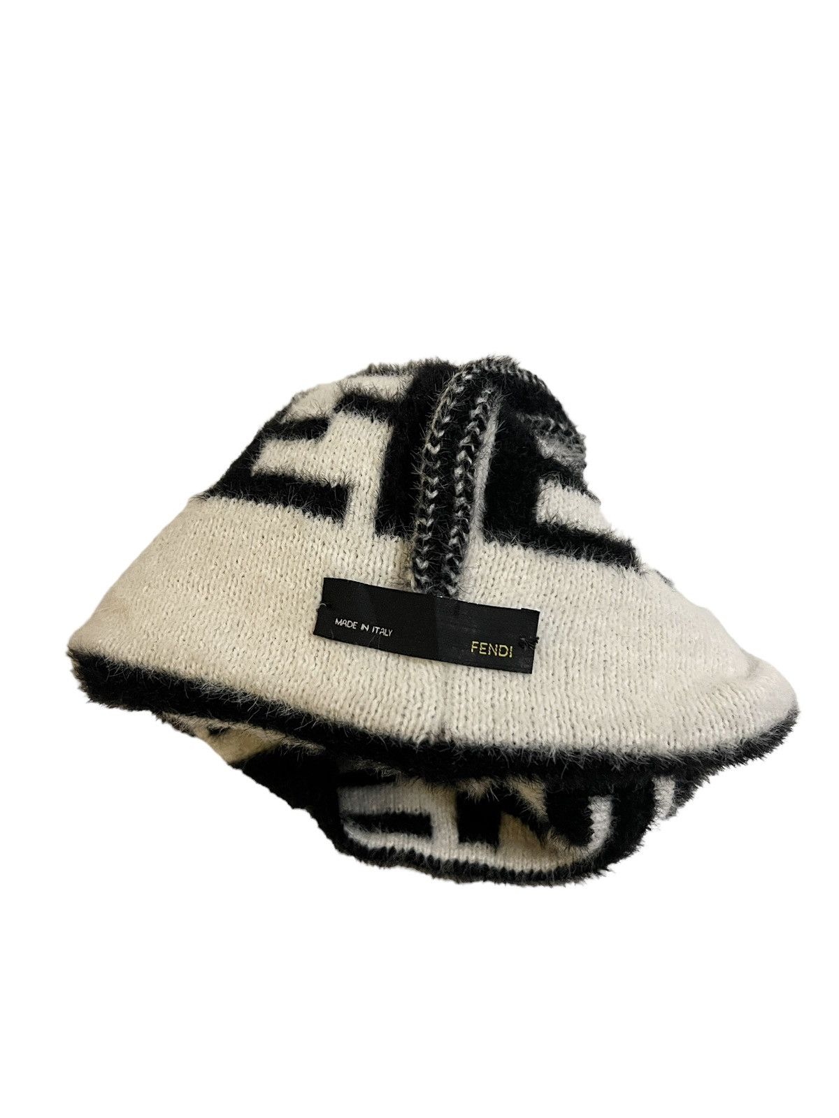 Fendi Fendi Zucca Mohair Beanie Hat Size ONE SIZE - 6 Thumbnail