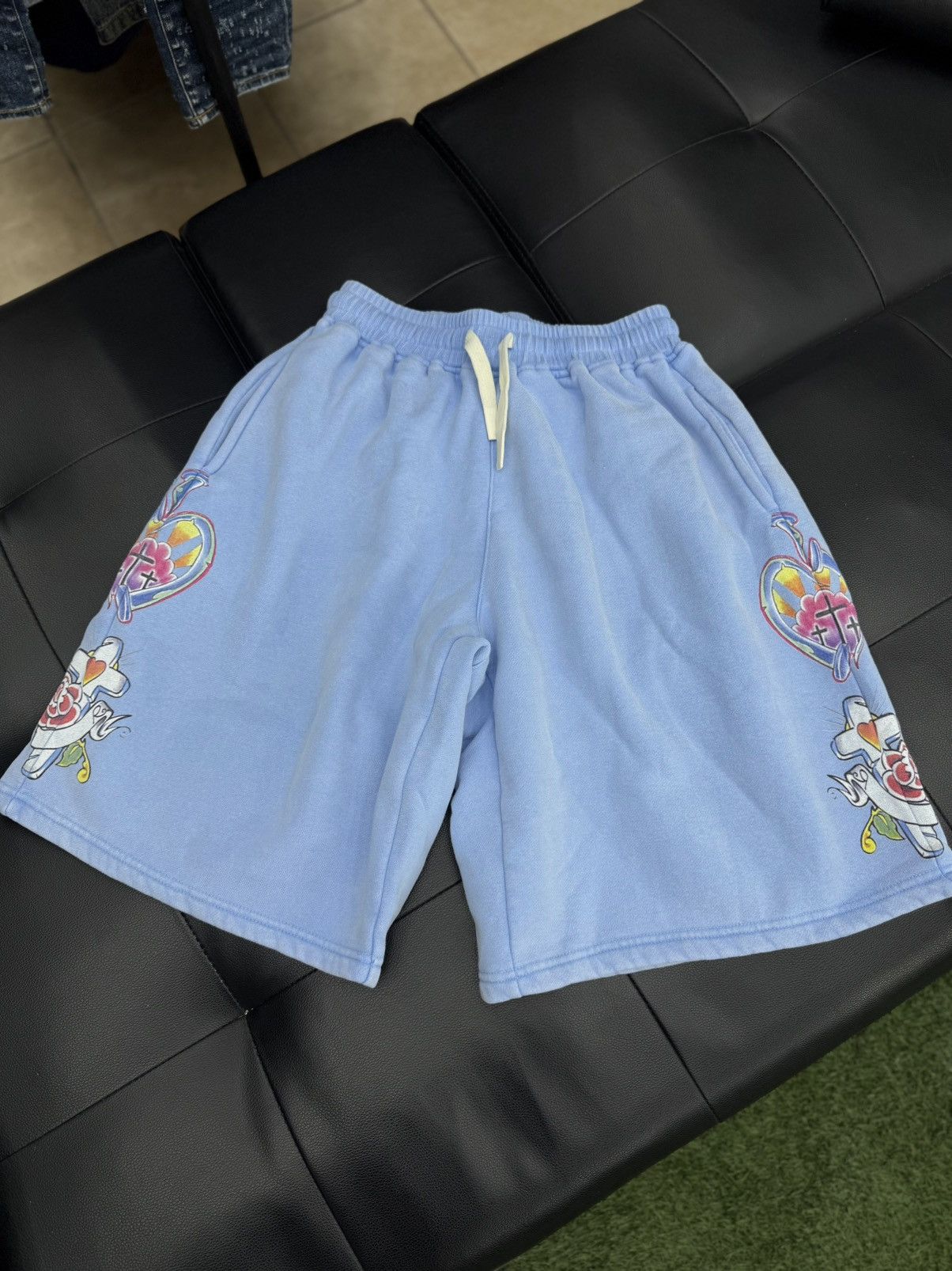 Other We Are Righteous Blue Cotton Shorts Size M (NEW) Size US 30 / EU 46 - 1 Thumbnail