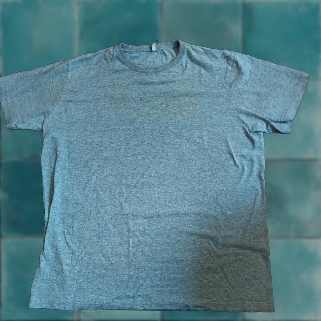 Vintage Bronzini Active Men’s Solid Gray Heather Short Sleeve T-Shirt XL Gray Adult Regular Crew Neck Breathable Lightweight Activewear Basic -Mens Size US XL / EU 56 / 4 - 1 Thumbnail