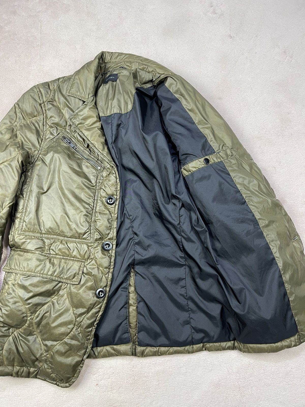 Diesel DIESEL Quilted Nylon Suit Down Jacket Size US XS / EU 42 / 0 - 11 Thumbnail
