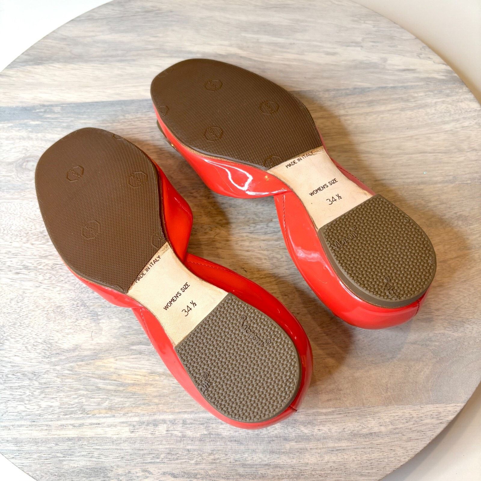 Roger Vivier Roger Vivier Women's Red Orange Ballet Flats Italy US Size 5 Size US 5 / IT 35 - 10 Thumbnail