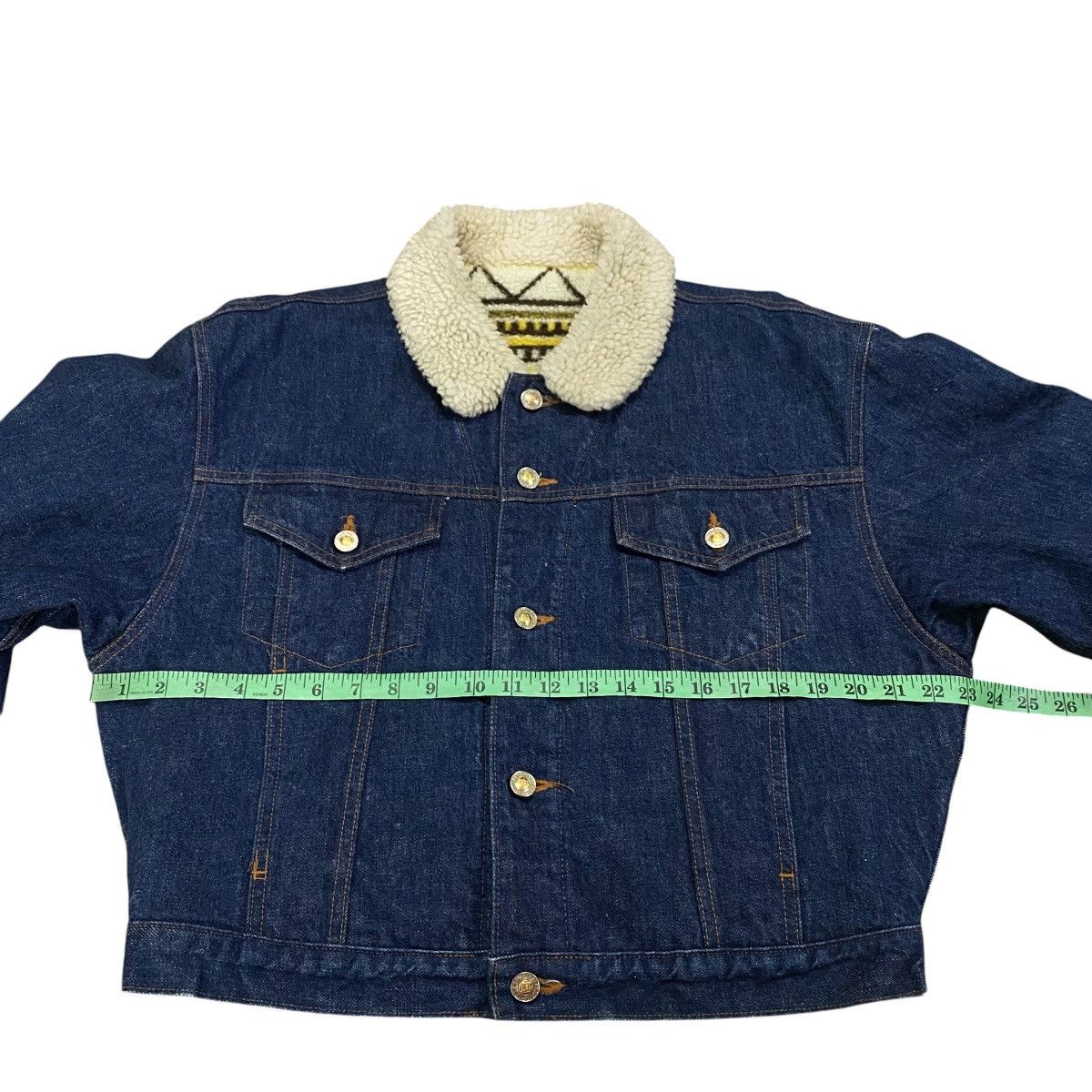 Big John Vintage Big John Aztec Sherpa Lined Denim Jean Jacket Size L Size US L / EU 52-54 / 3 - 14 Thumbnail