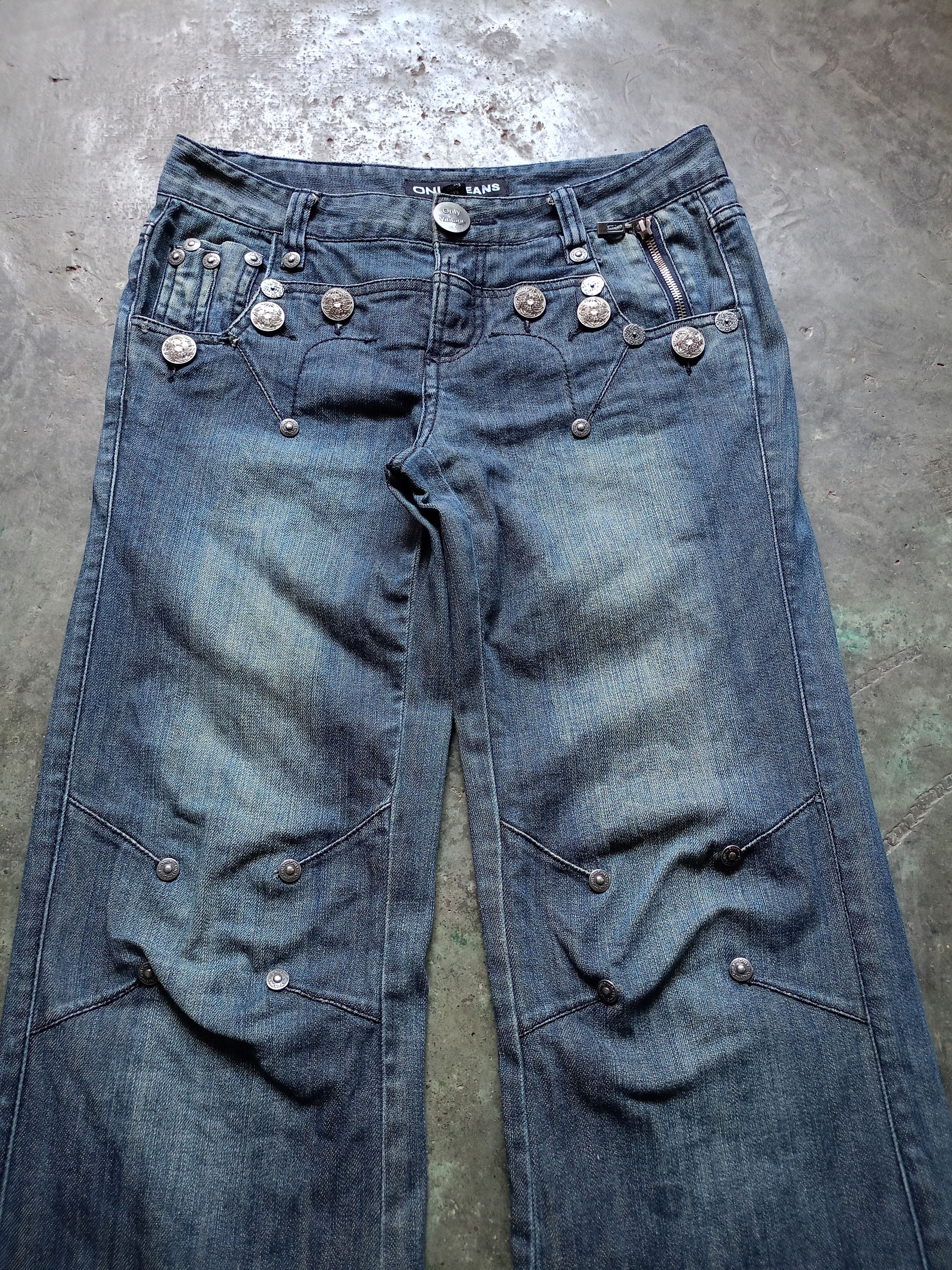 Japanese Brand Only Jeans Flared Denim Pants Size US 31 - 3 Thumbnail