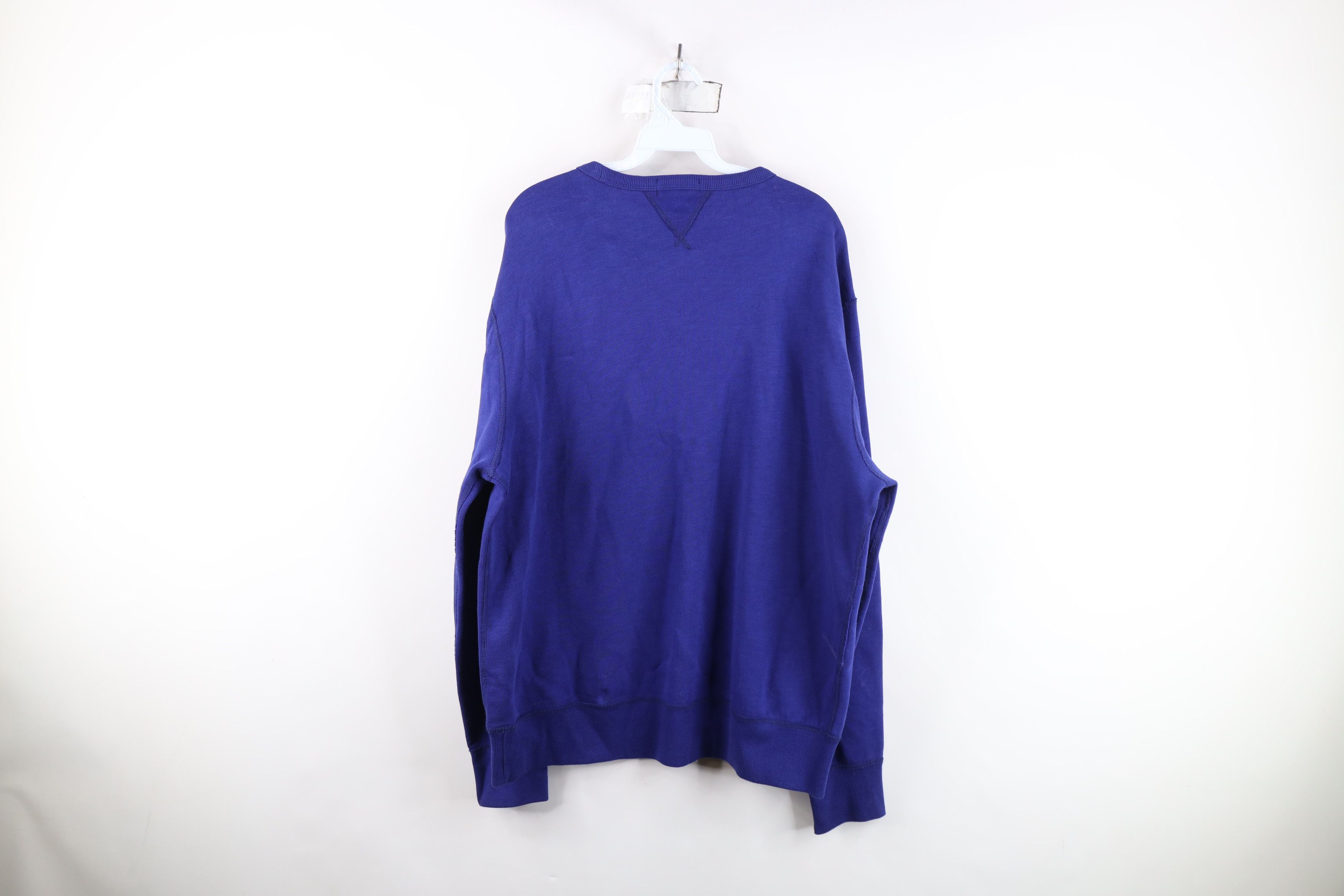Ralph Lauren Vintage Ralph Lauren Academy Crest Crewneck Sweatshirt Blue Size US XL / EU 56 / 4 - 14 Thumbnail