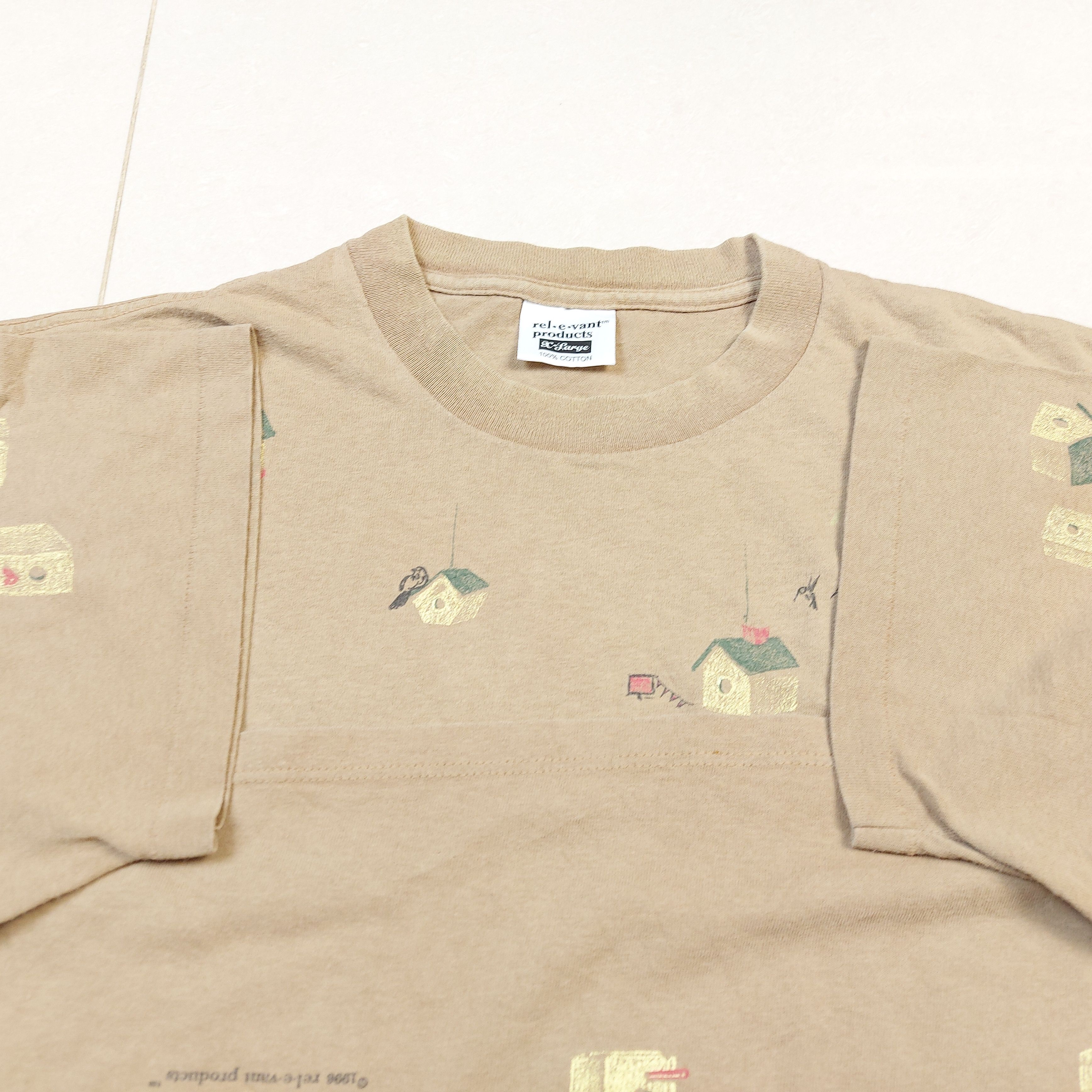 Other Vintage 90s Bird Houses 1996 AOP Rel E Vant Products USA TEE Size US XL / EU 56 / 4 - 11 Thumbnail