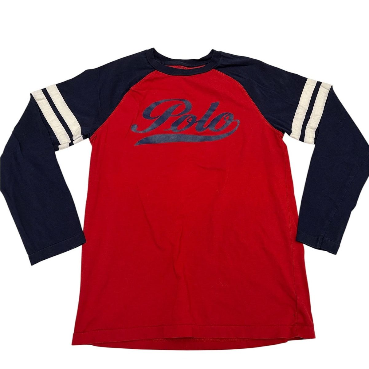 Polo Ralph Lauren Youth L | POLO Ralph Lauren Raglan Script Logo Tee T-Shirt Size US XXS / EU 40 - 1 Thumbnail