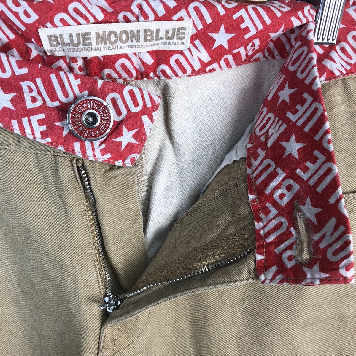 Japanese Brand DL Blue Moon Blue Beige Casual Pants #C741DL Size US 31 - 18 Thumbnail