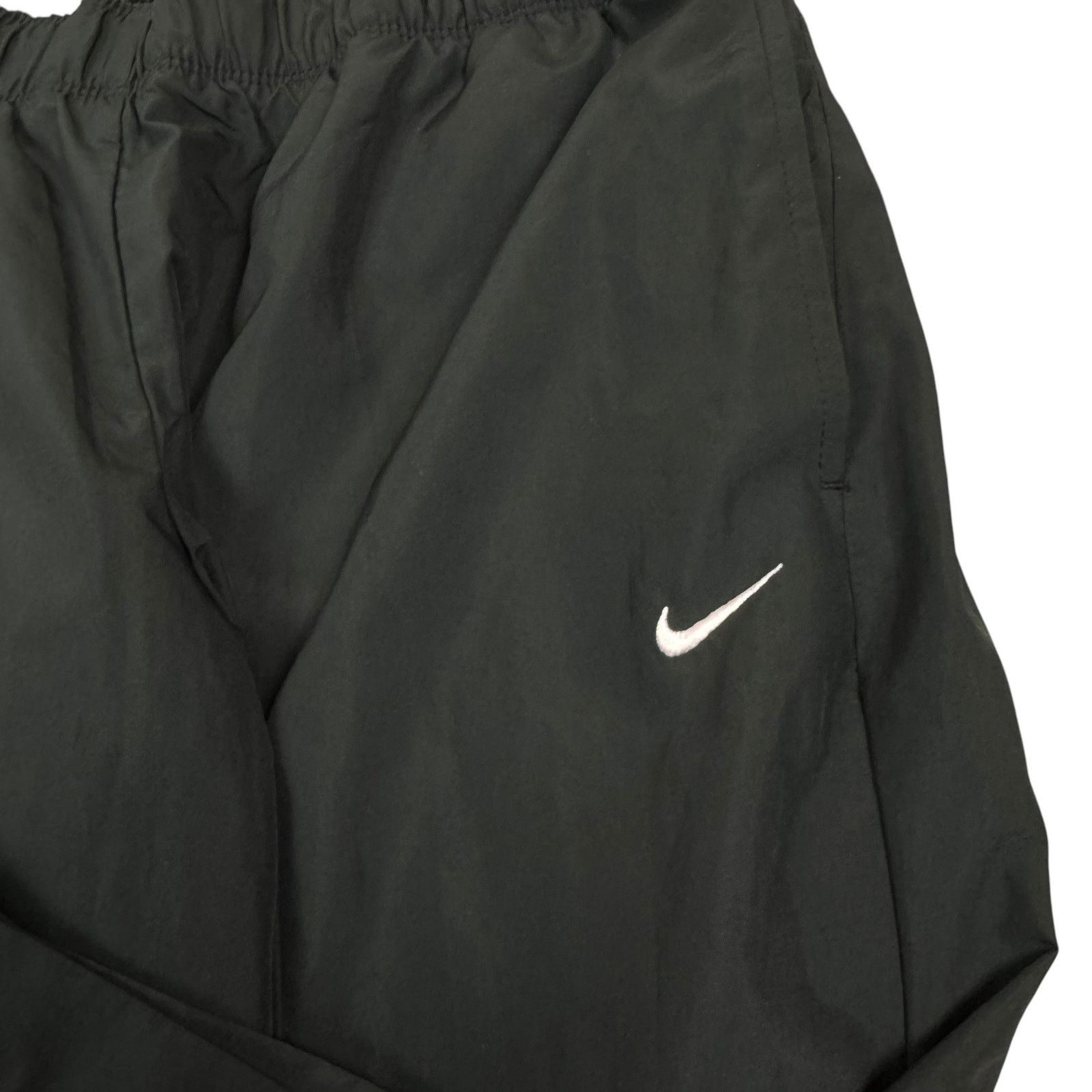 Nike Nike Black Swoosh Mesh Lined Straight Leg Track Pant M Size 30" / US 8 / IT 44 - 3 Thumbnail