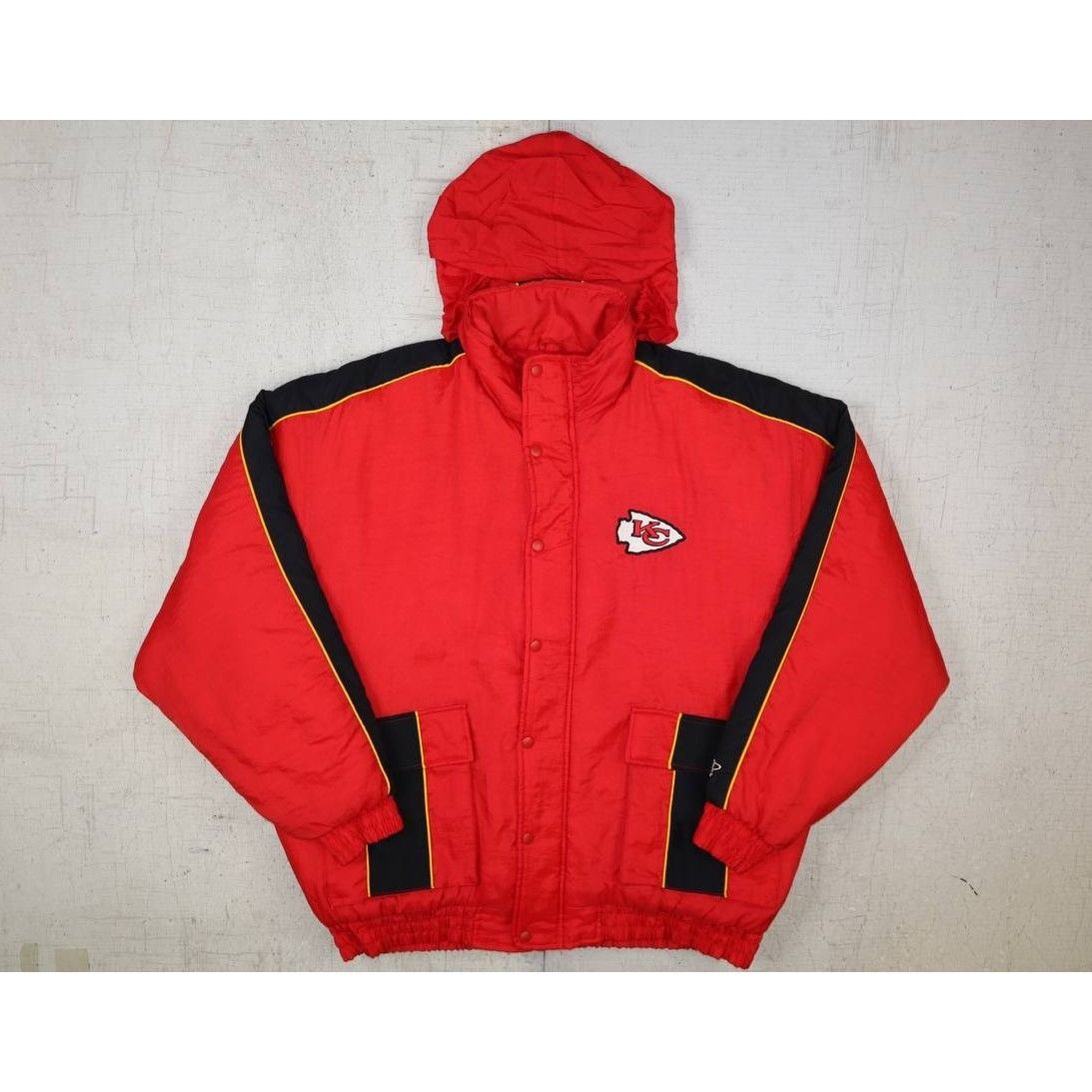Logo Athletic Vintage 90s Kansas City Chiefs Bomber Jacket - Logo Athletic Size US XL / EU 56 / 4 - 7 Thumbnail