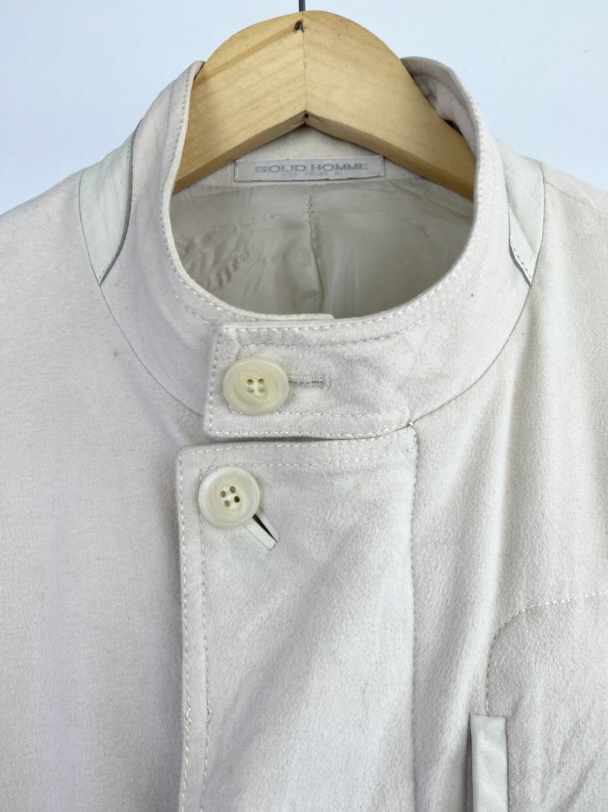 Wooyoungmi Wooyoungmi Rayon Blend Mandarin Collar Trench Jacket Size US M / EU 48-50 / 2 - 3 Thumbnail