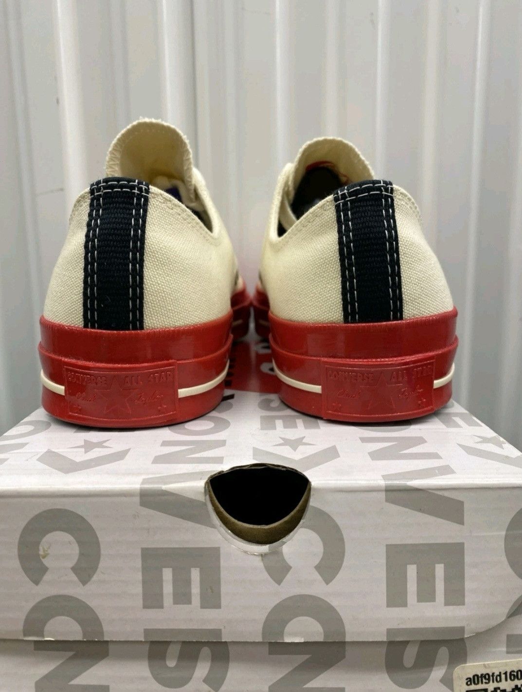 Converse Converse Comme Des Garçons Play X Chuck 70 Low Pristine Red Size US 9 / EU 42 - 5 Thumbnail