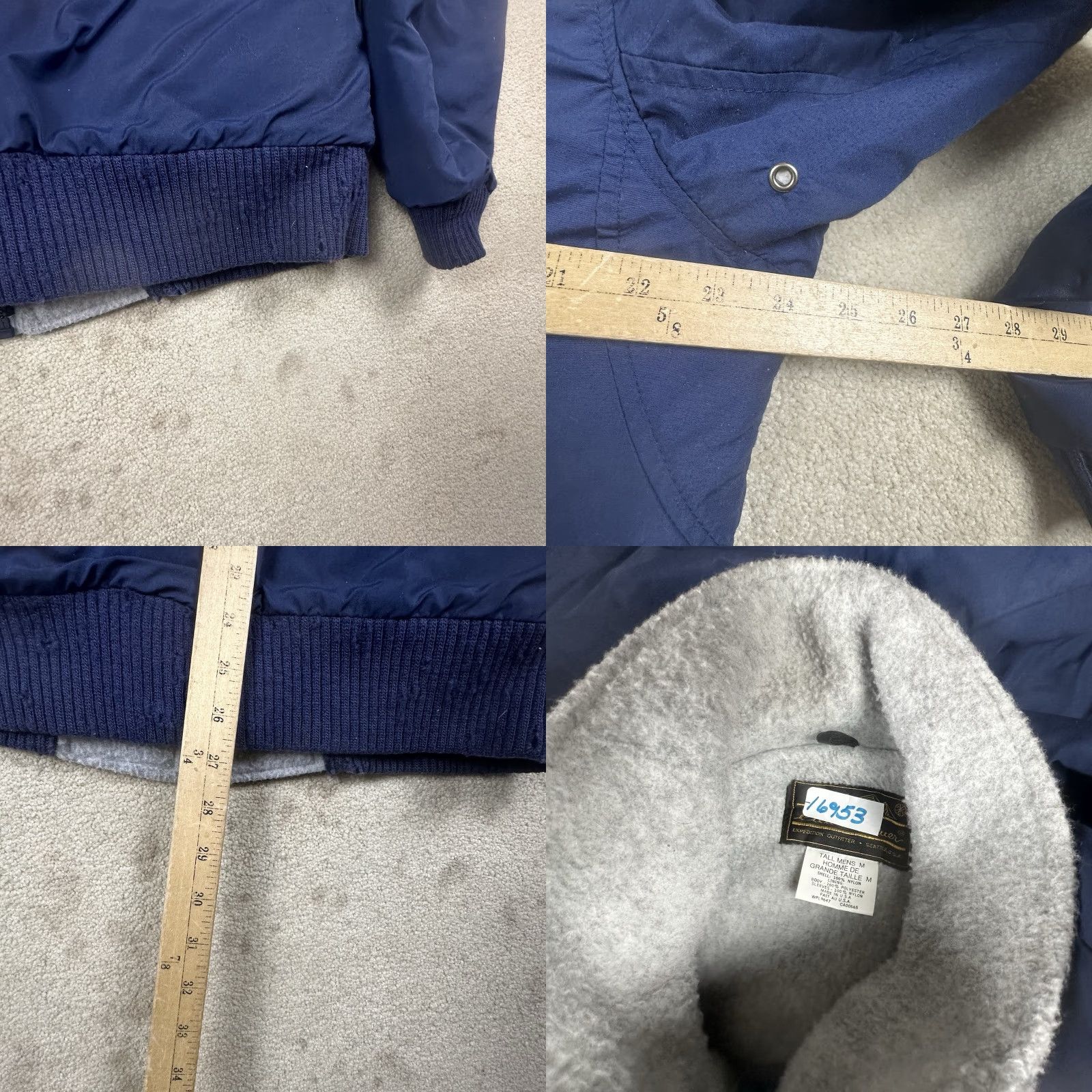 Eddie Bauer VINTAGE Eddie Bauer Jacket Mens Medium Tall Blue 80s Fleece Lined Made in USA Size US M / EU 48-50 / 2 - 9 Thumbnail
