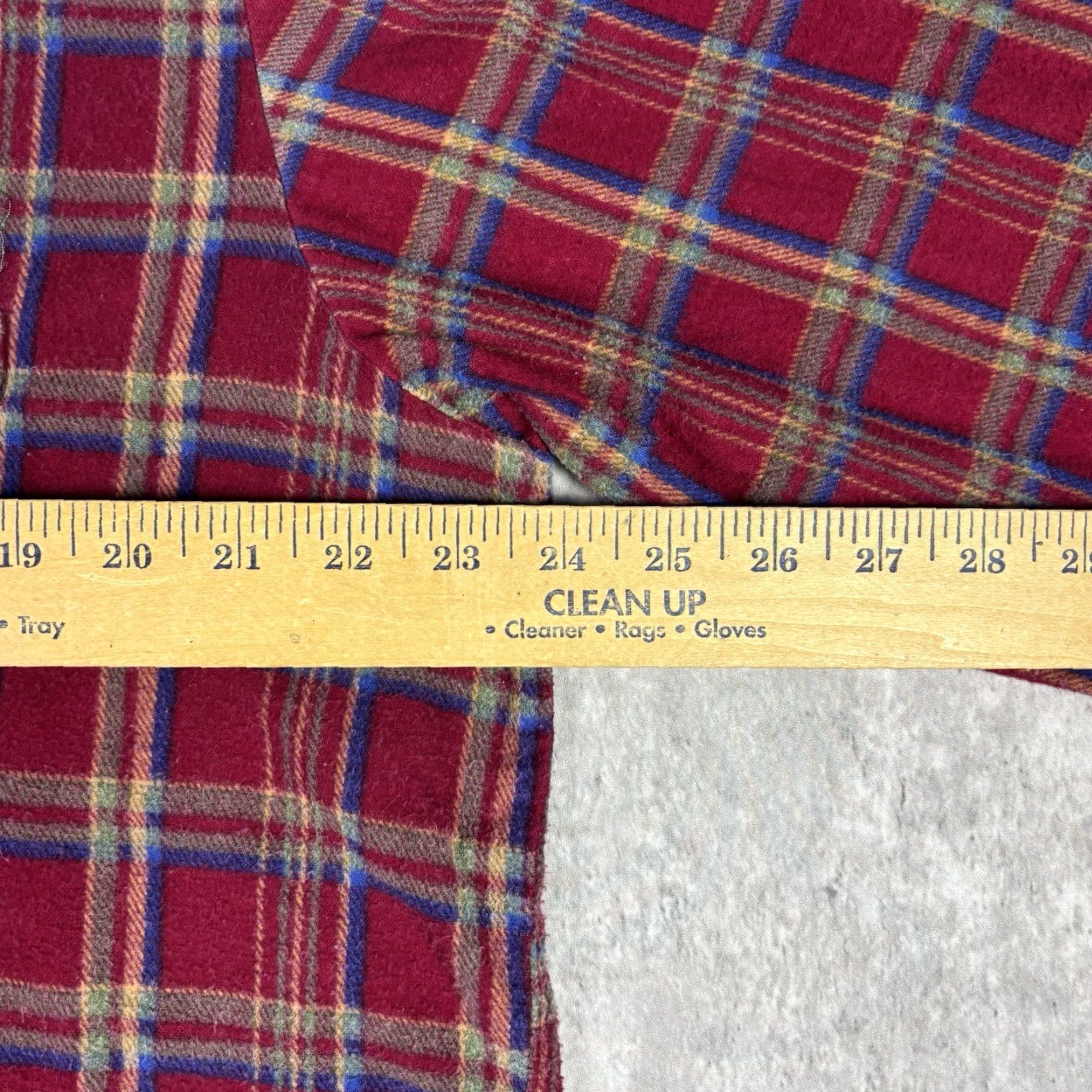 Dickies VINTAGE Dickies Flannel Shirt Button-Up Red Plaid Adult XL Workwear 90s Shirt Mens XL Red Plaid Button-Up Cotton Long Sleeve Button Size US XL / EU 56 / 4 - 3 Thumbnail