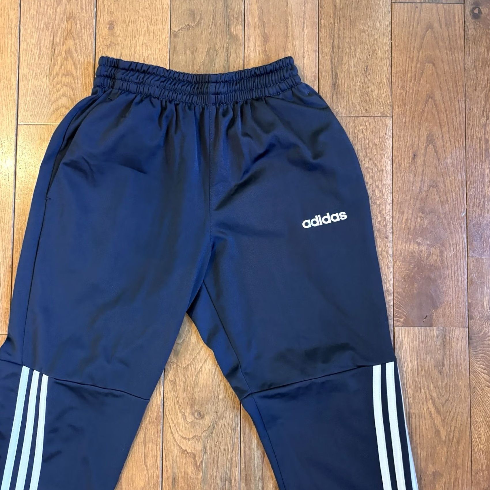 Adidas Mens Adidas Essentials Snap Pants Navy Blue White DV3226 S 30" sz Size US 29 - 4 Thumbnail