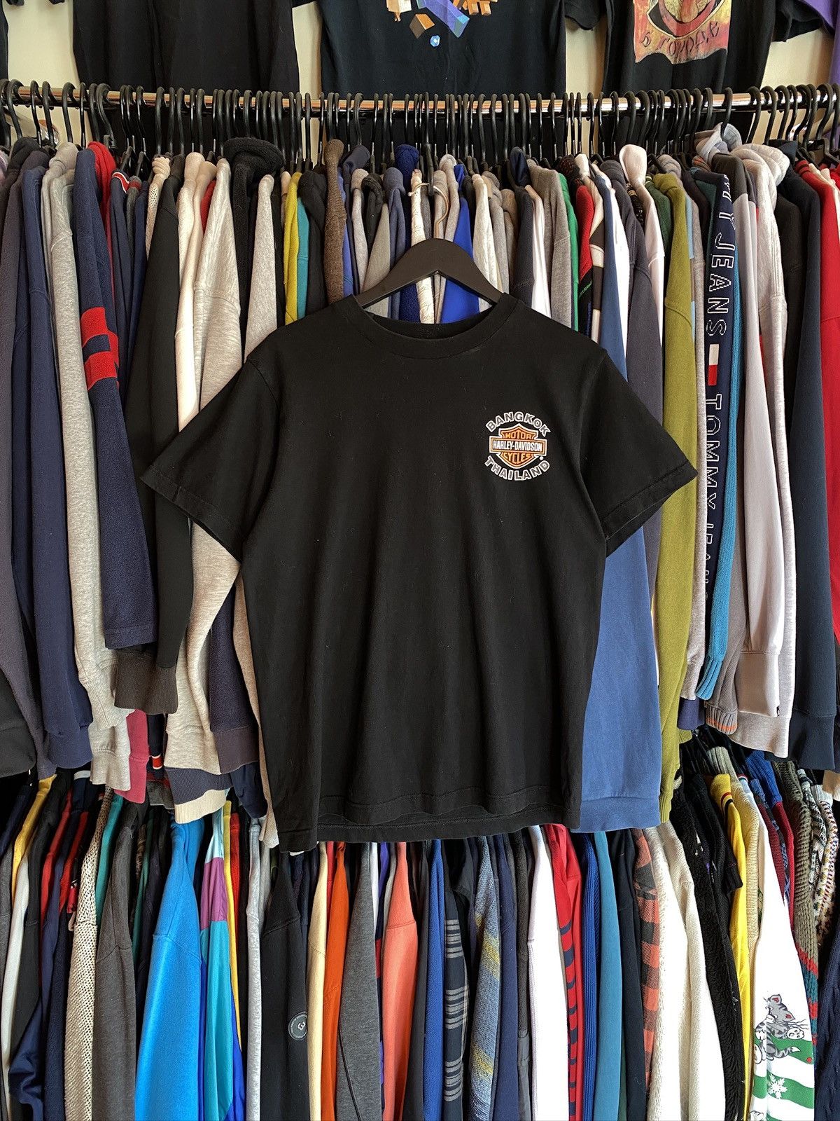 Harley Davidson VINTAGE HARLEY DAVIDSON THAILAND BANGKOK T-SHIRT Y2k Size US L / EU 52-54 / 3 - 3 Thumbnail