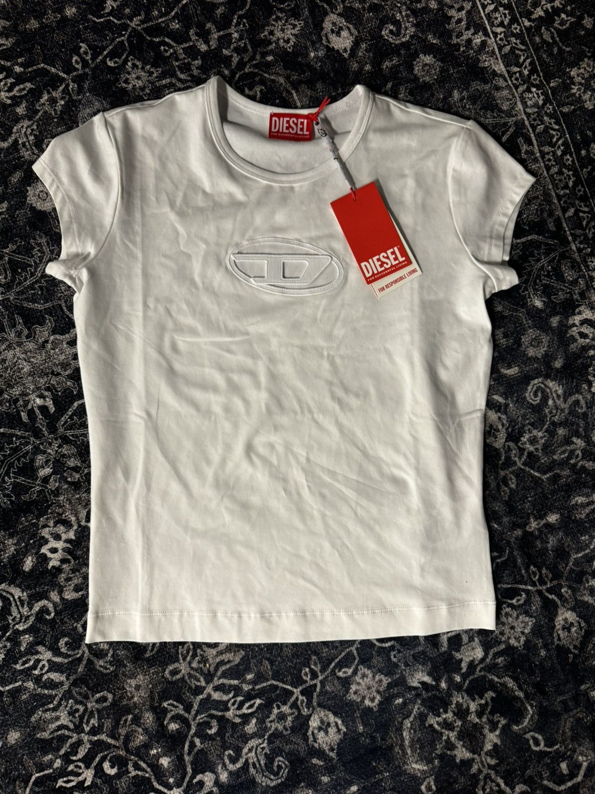Diesel DIESEL T-Shirt With Peekaboo Logo LARGE Size L / US 10 / IT 46 - 2 Thumbnail