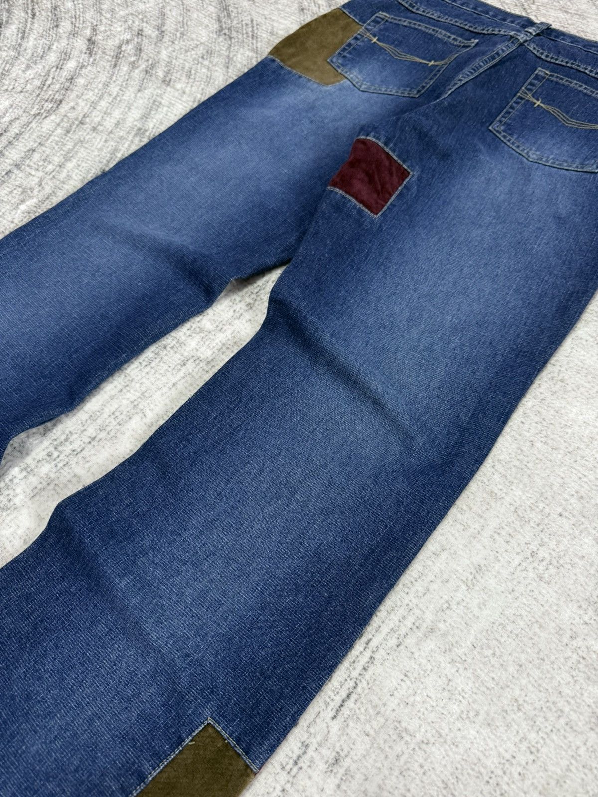 Japanese Brand × Tornado Mart Tornado Mart Style Patch Work Flared Jeans Route 66 Size US 28 / EU 44 - 15 Thumbnail