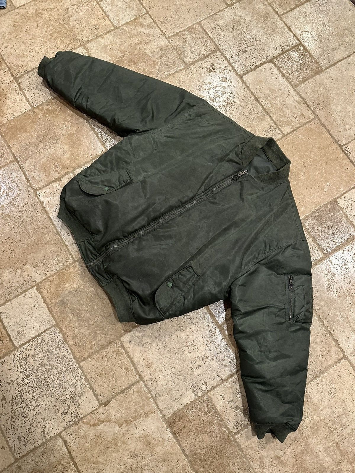 Vintage Vintage 90s C-4 Green Flight Bomber Oversized Jacket Size US XL / EU 56 / 4 - 4 Thumbnail