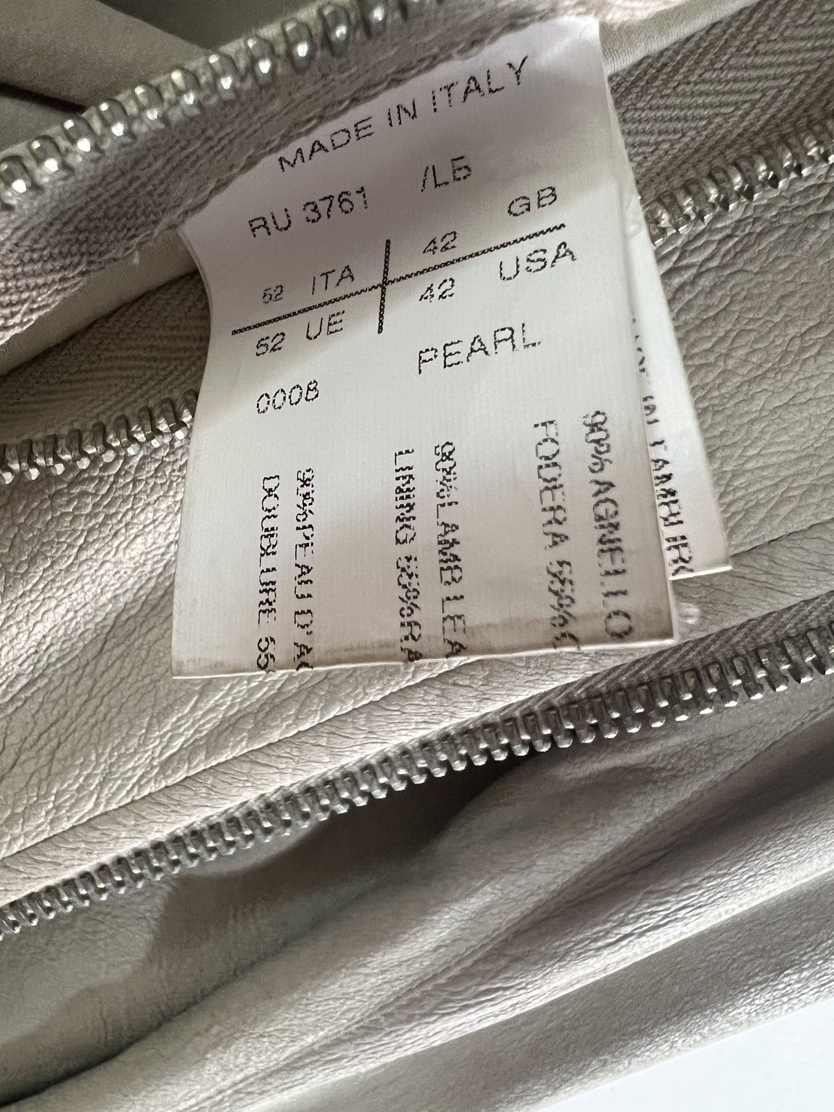 Rick Owens SS12 Rick Owens Blistered Leather High Neck Intarsia Jacket Size US L / EU 52-54 / 3 - 17 Thumbnail