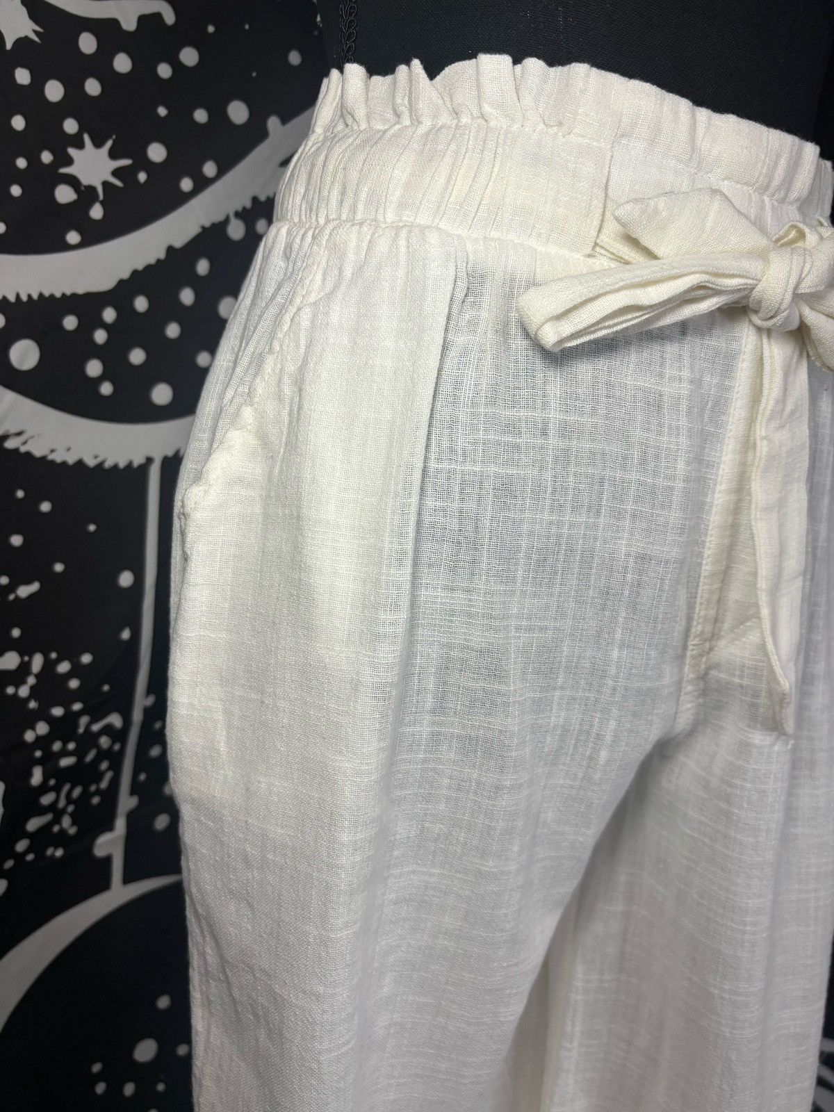 Vintage Rewash Women White Pants Extra Small Size 25" / US 0 / IT 36 - 2 Thumbnail