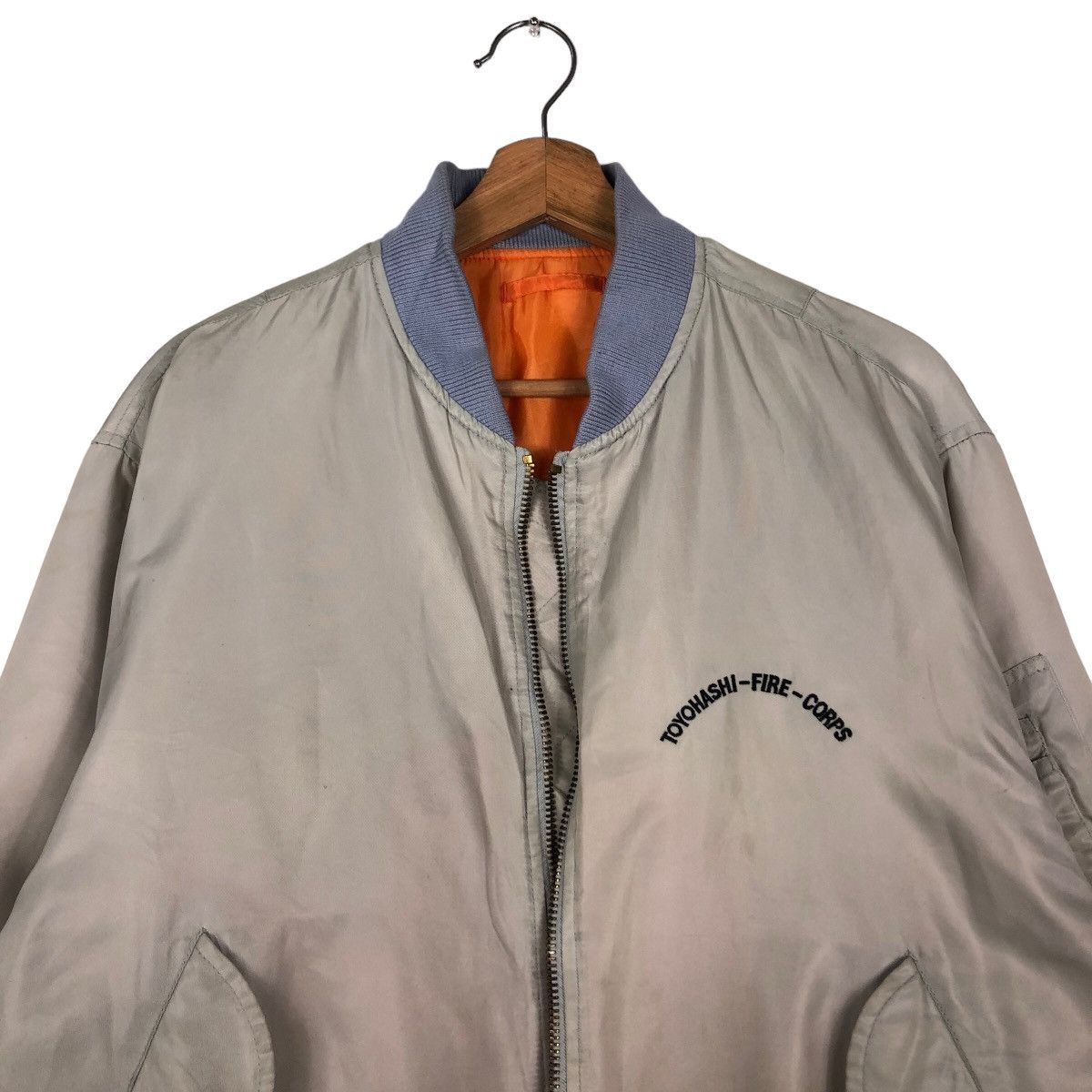 Japanese Brand 🔥Vtg Riot Riot Bomber Jacket Reversible Fly Toyohashi Fire Size US M / EU 48-50 / 2 - 3 Thumbnail