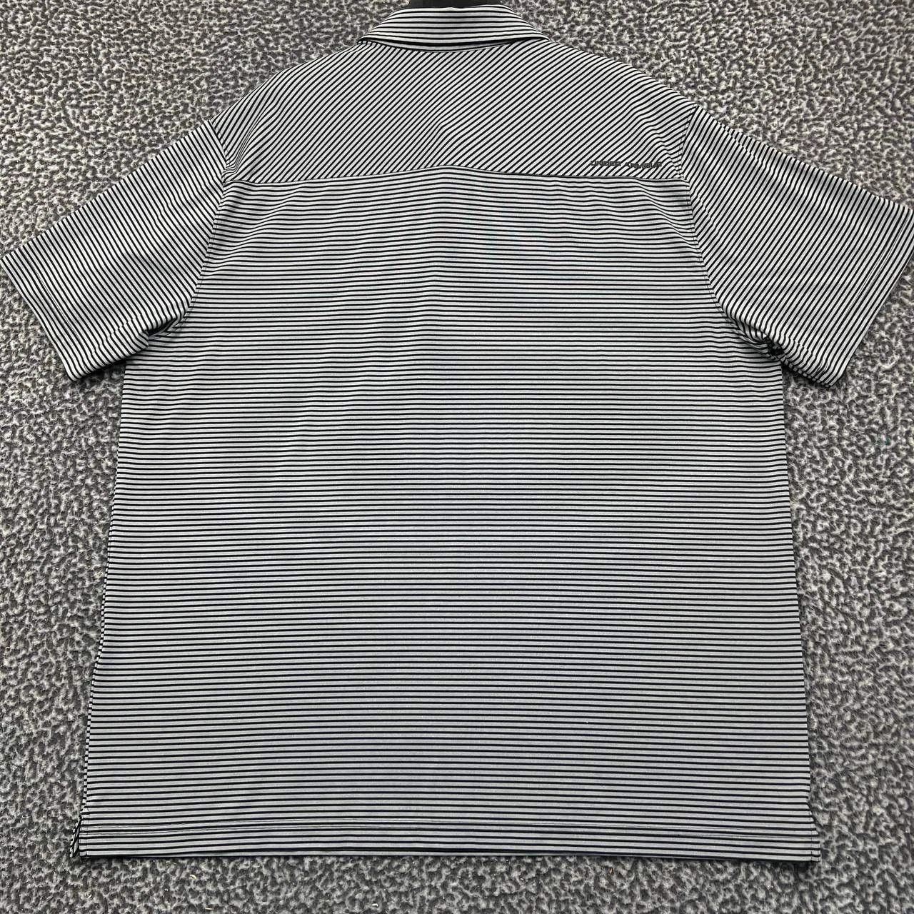 Under Armour Under Armour Golf Polo Shirt Men Black Striped Collared 2XL Size US XXL / EU 58 / 5 - 6 Thumbnail