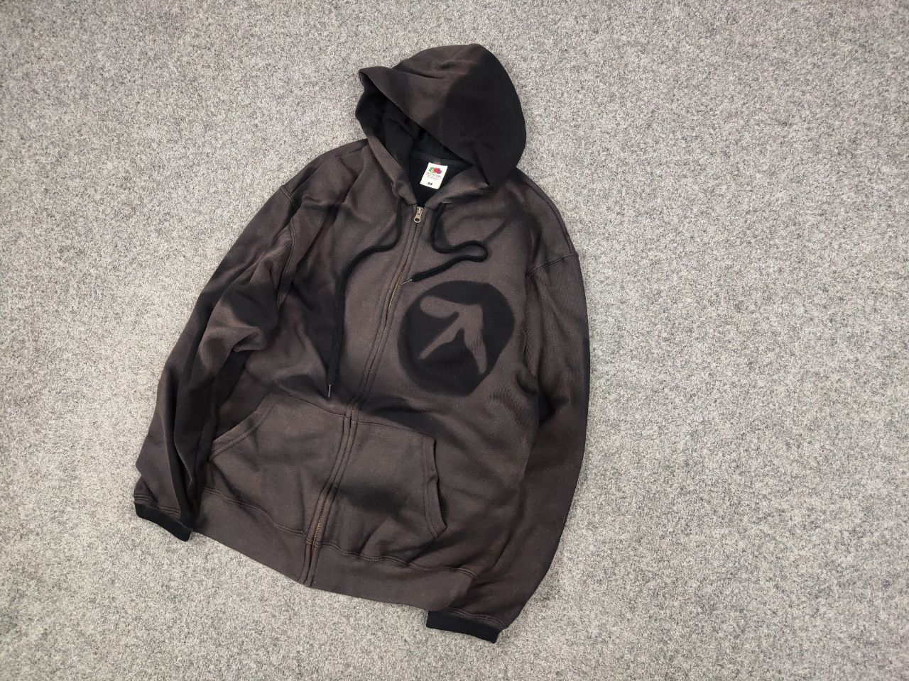 Apex One Vintage 90's Aphex Twin Logo Sun Faded Boxy Blank Zip Hoodie Size US M / EU 48-50 / 2 - 4 Thumbnail