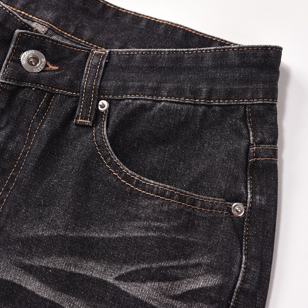 Japanese Brand Men's American Casual Wide-Leg Washed Straight-Leg Jeans Size US 32 / EU 48 - 3 Thumbnail
