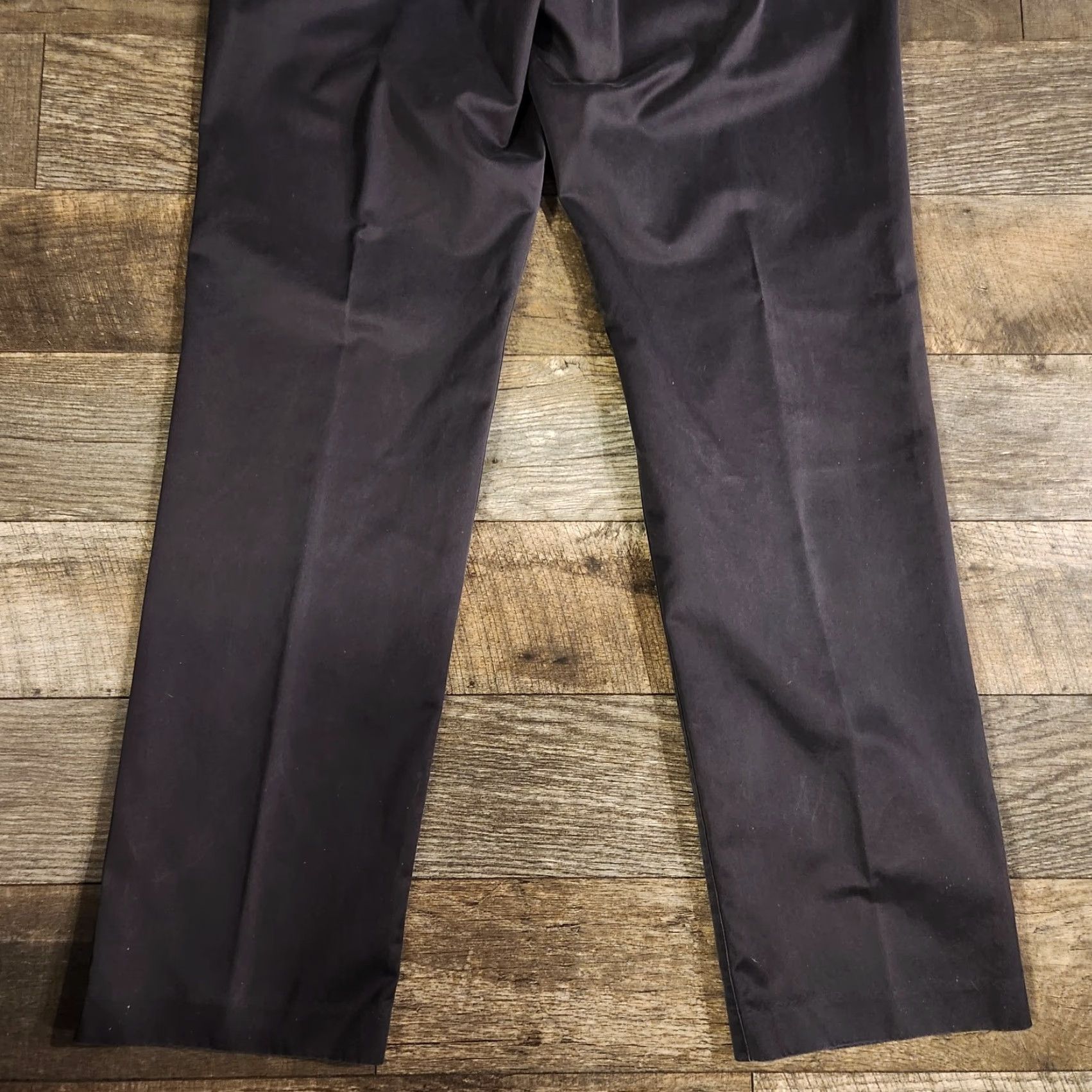 Bonobos Bonobos Tuesday Pants Mens 33x32 Black Flat Front Chino Stretch Slim Straight Size US 33 - 7 Thumbnail