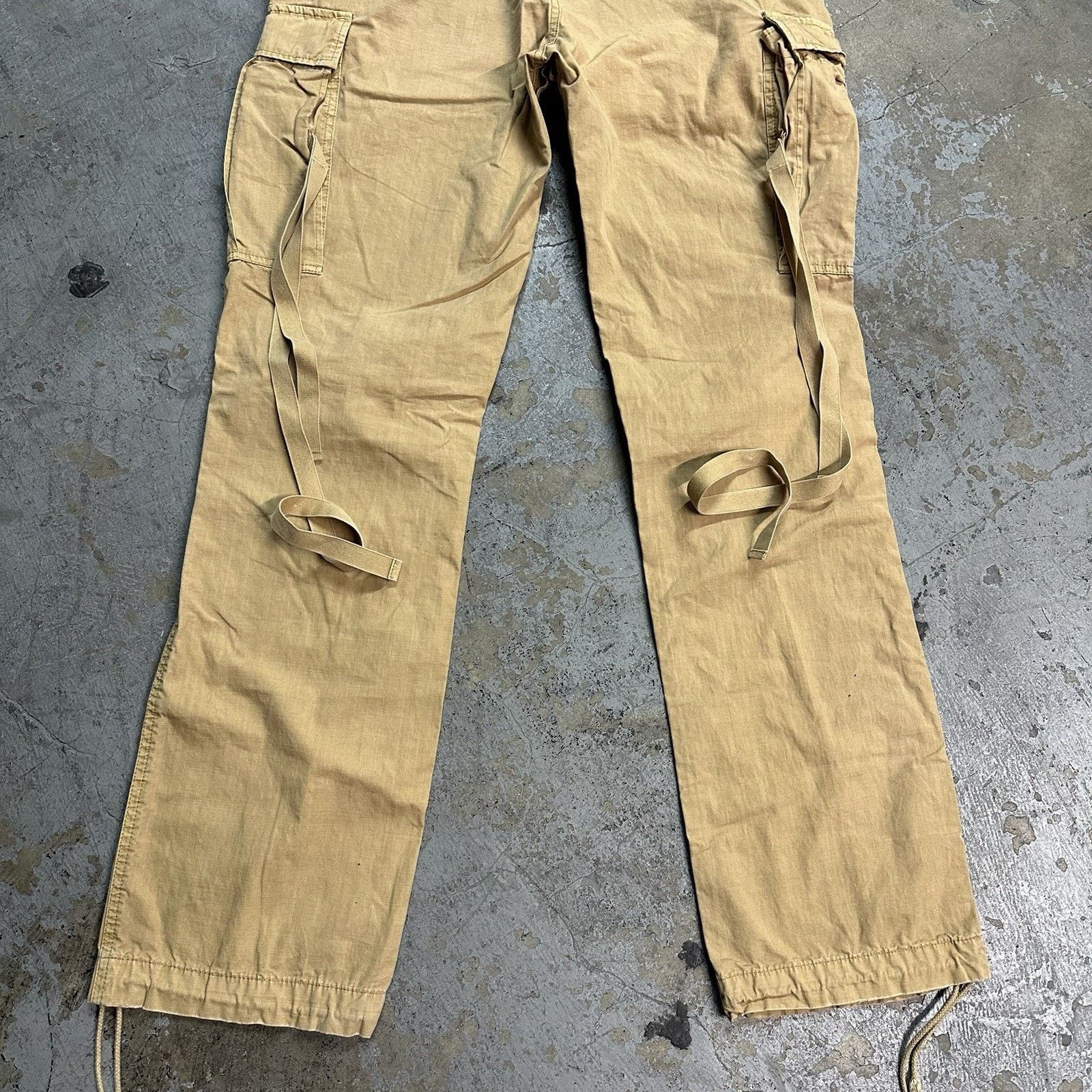 Polo Ralph Lauren × Vintage Vintage Polo Ralph Lauren Tan Cargo Pants 34x34 Army Size US 34 / EU 50 - 6 Thumbnail