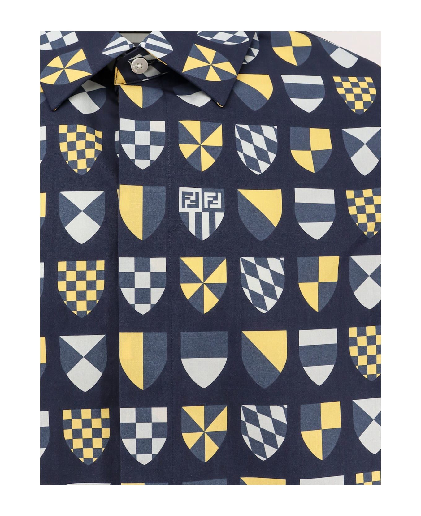 Fendi o1s1wg111125 Shirt in Light Multicolor Size US L / EU 52-54 / 3 - 3 Thumbnail
