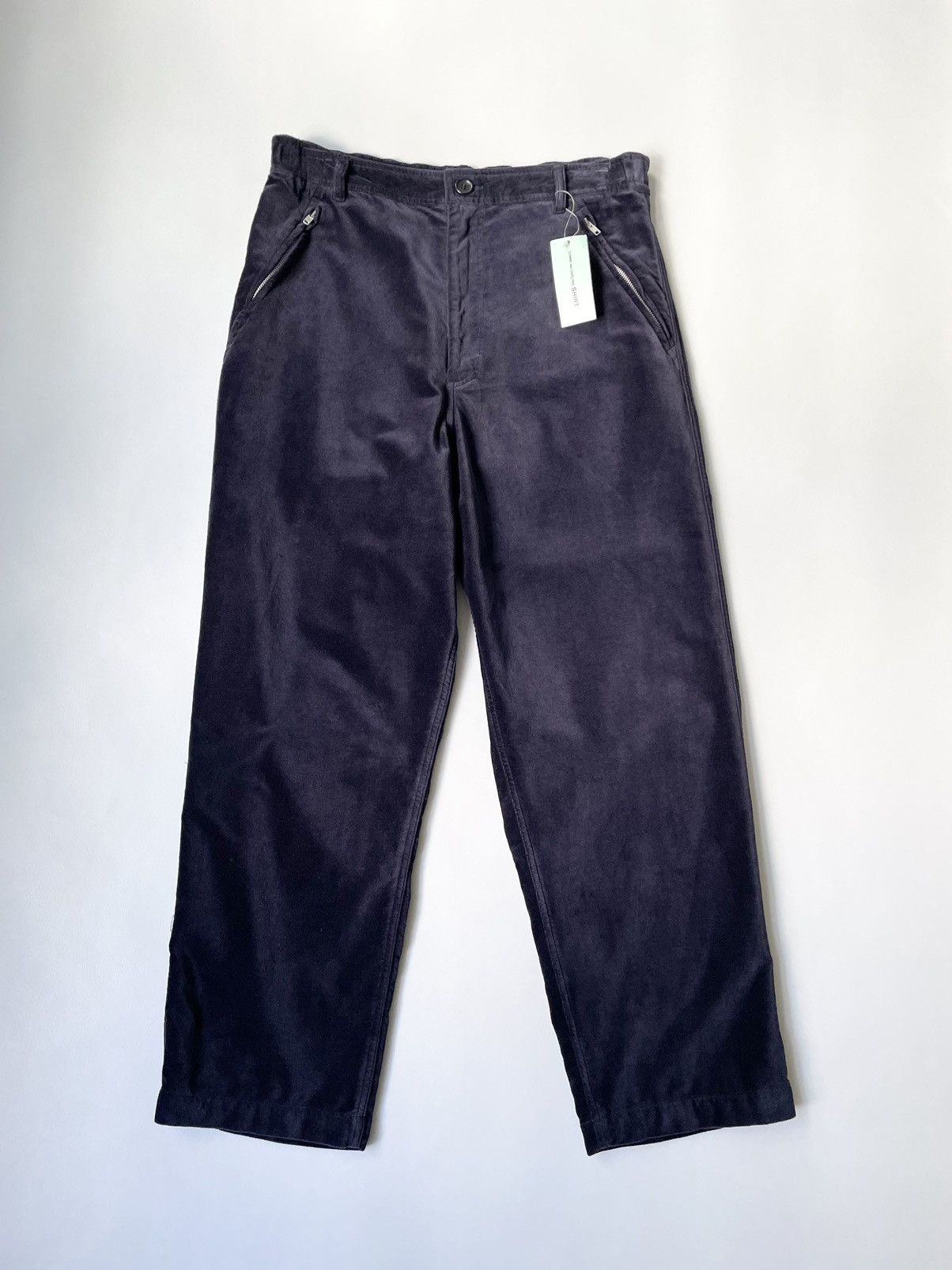 Comme des Garcons Blue Velvet Utility Trousers Size US 34 / EU 50 - 1 Thumbnail