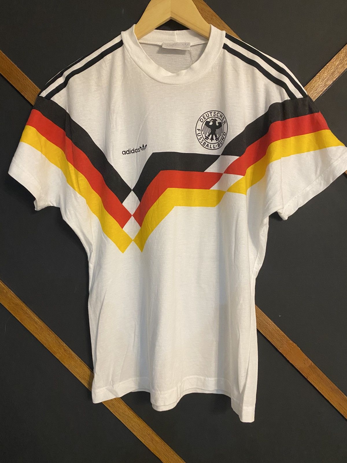 Adidas VINTAGE ADIDAS GERMANY FOOTBALL JERSEY Size US S / EU 44-46 / 1 - 1 Thumbnail