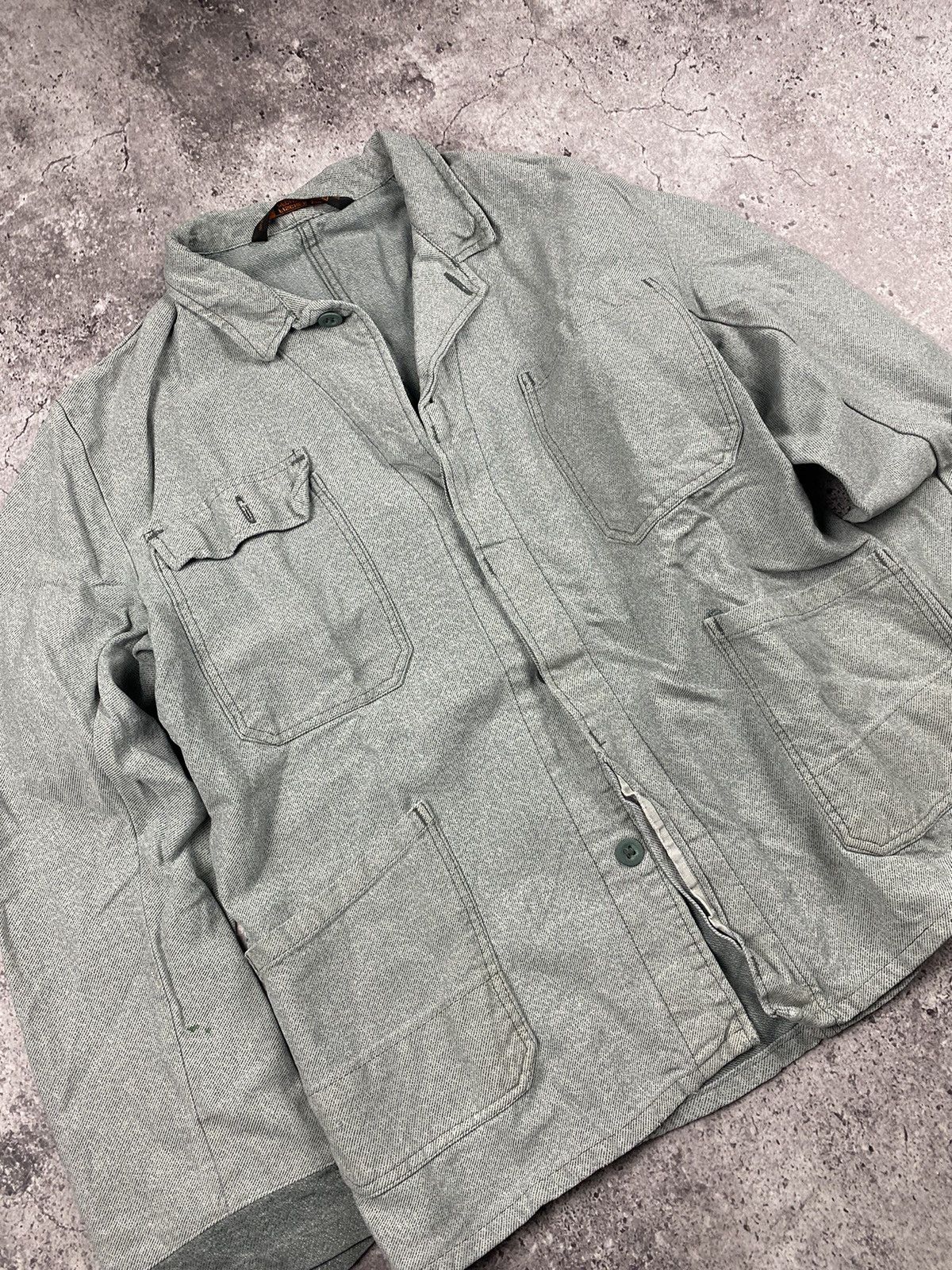 Japanese Brand × Vintage Vintage Japan Crazy quality Workwear overshirt Pocket Jacket Size US M / EU 48-50 / 2 - 2 Thumbnail