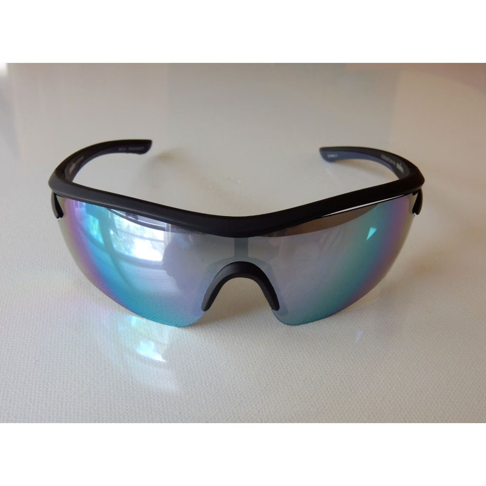 Vintage Ironman Sunglasses 2003 Shield Men Gray Frame Clip Adjustable IRONMAN Shield Sunglasses Mens Size ONE SIZE - 2 Thumbnail