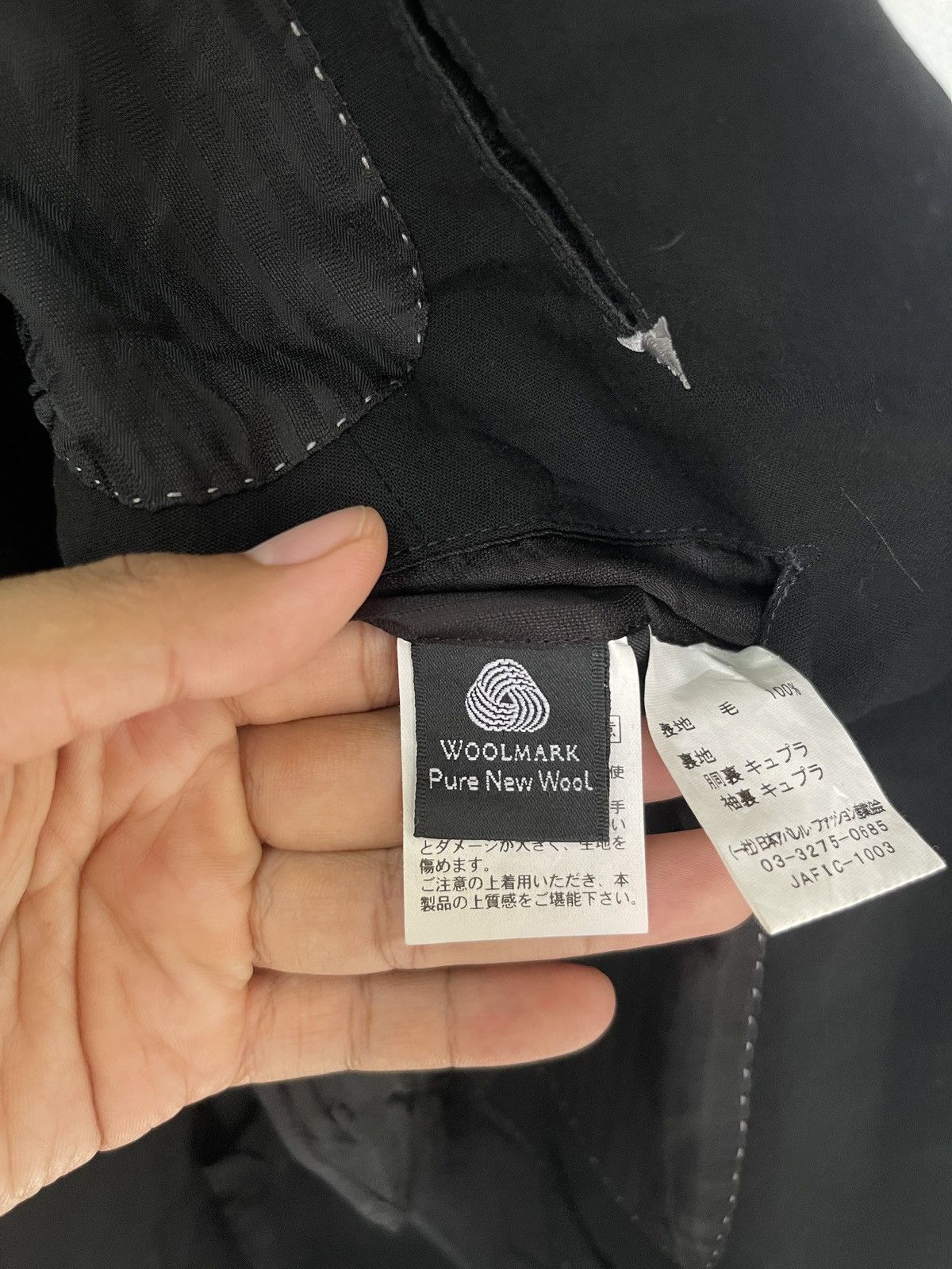 Designer × Vintage HILTON BLAZER BLACK COLOUR Size 44S - 5 Thumbnail