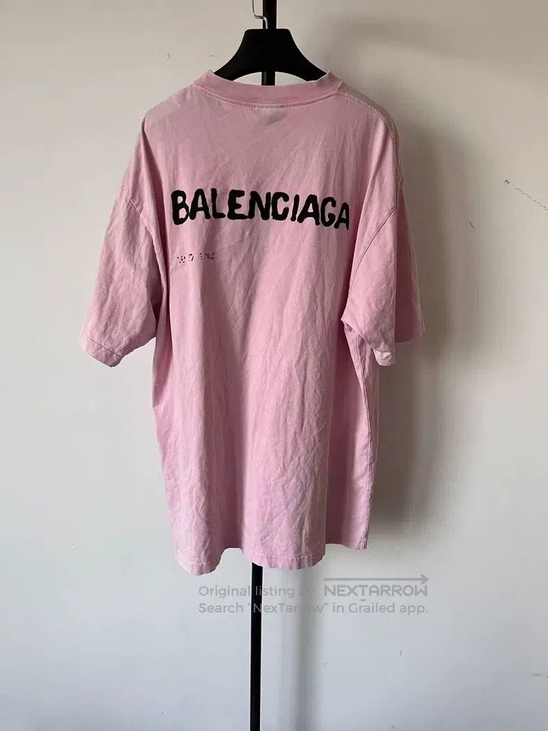 Balenciaga Balenciaga Letter Shadow Printed Short Sleeve T-Shirt Size L / US 10 / IT 46 - 2 Thumbnail