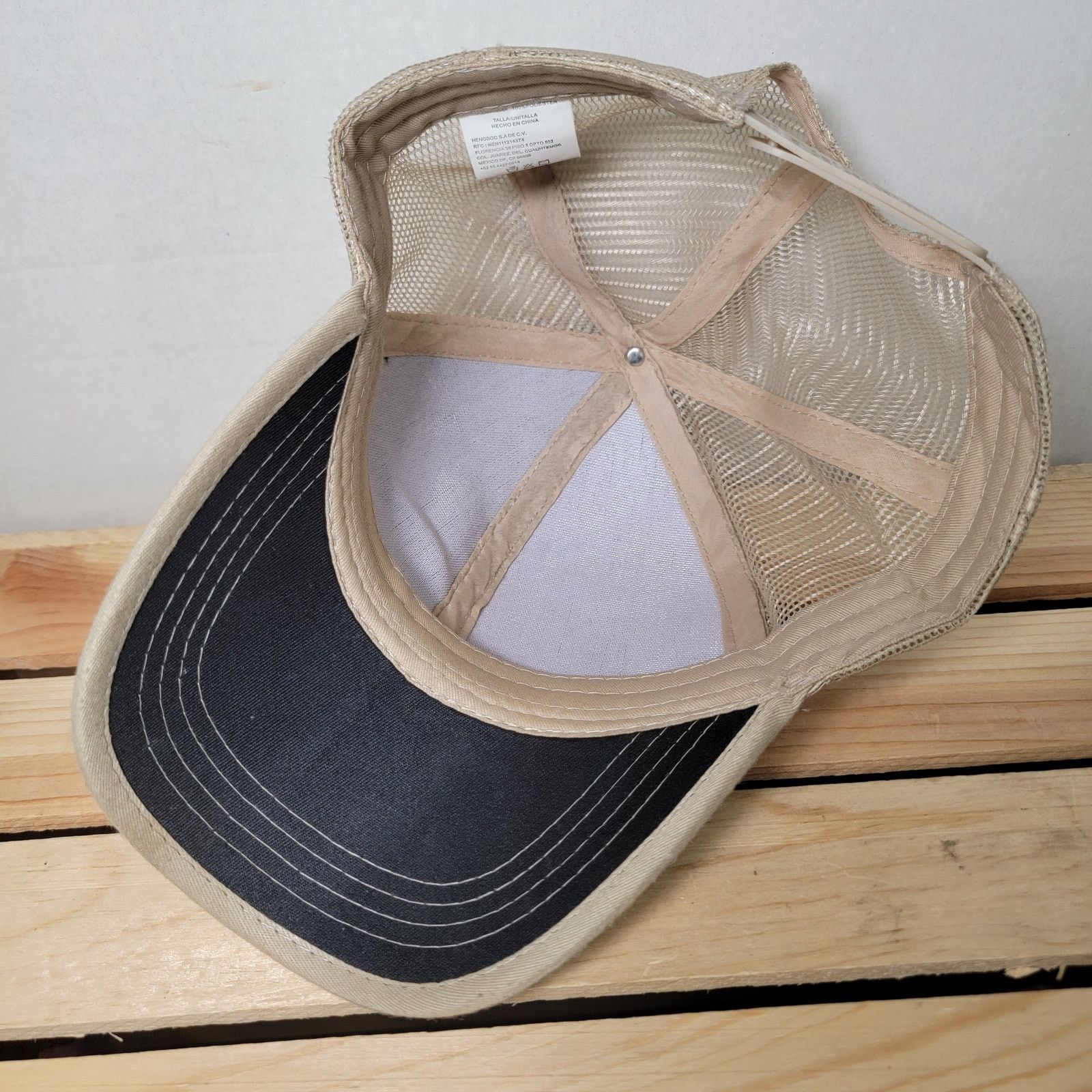 Other Tan & Black Snap Back Trucker Hat "Guanajuato" Size ONE SIZE - 6 Thumbnail