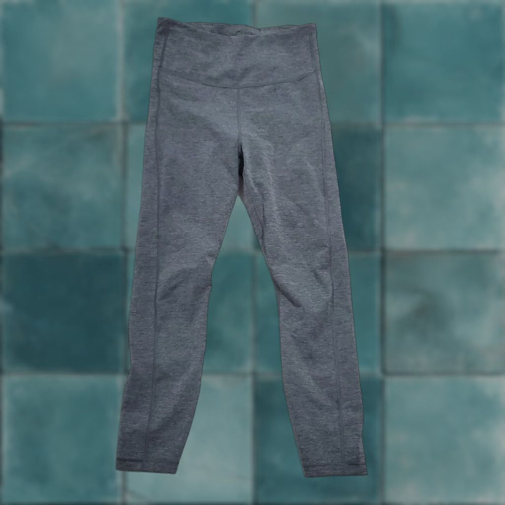 Athleta Athleta Women Tight 7/8 Gray Mid Rise Stretch Pocket Leggings Size ONE SIZE - 1 Thumbnail