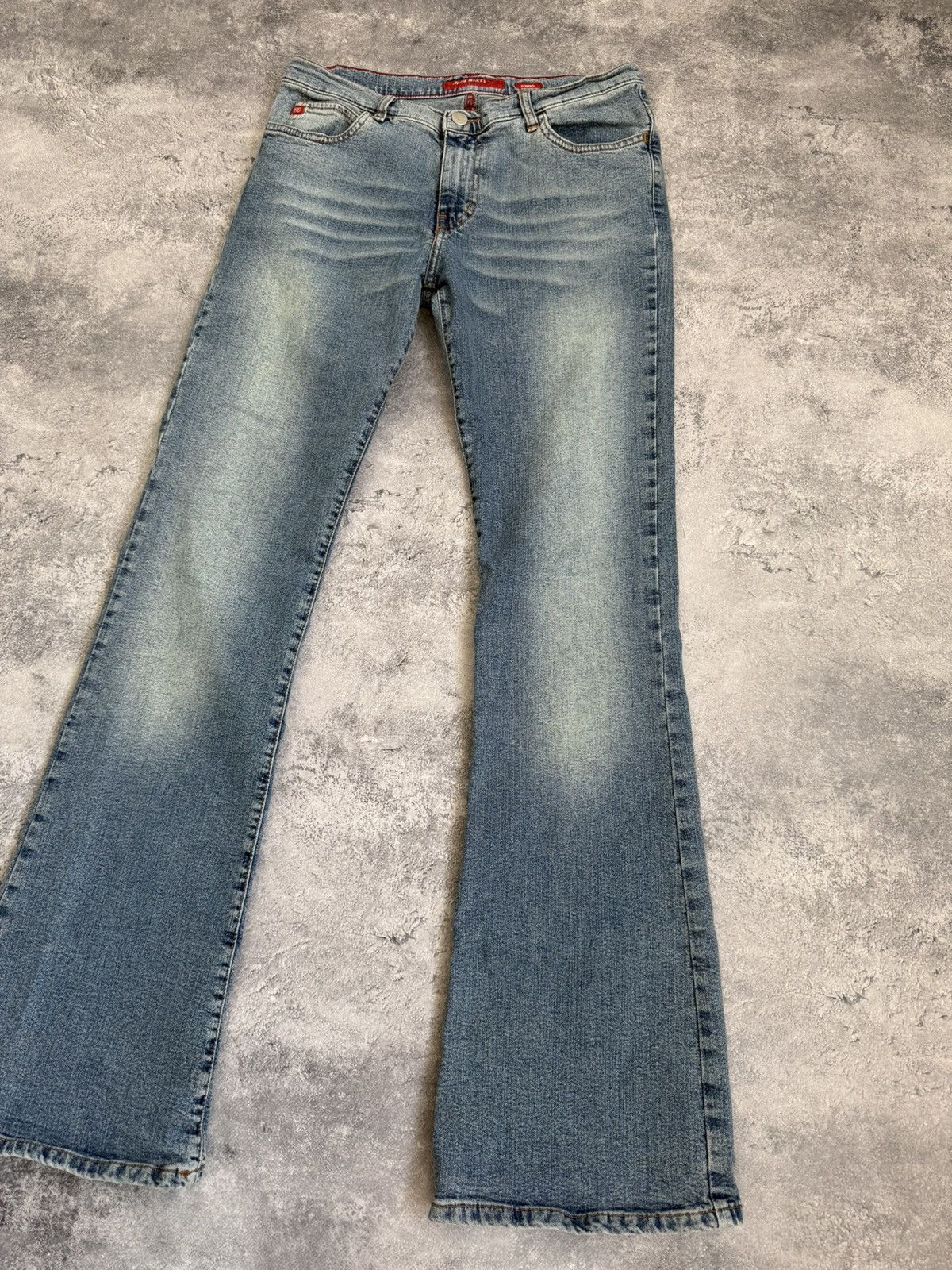 Miss Sixty Miss Sixty Flared Jeans Low Rise Avant Garde Denim Pants Y2K Size 31" - 14 Thumbnail